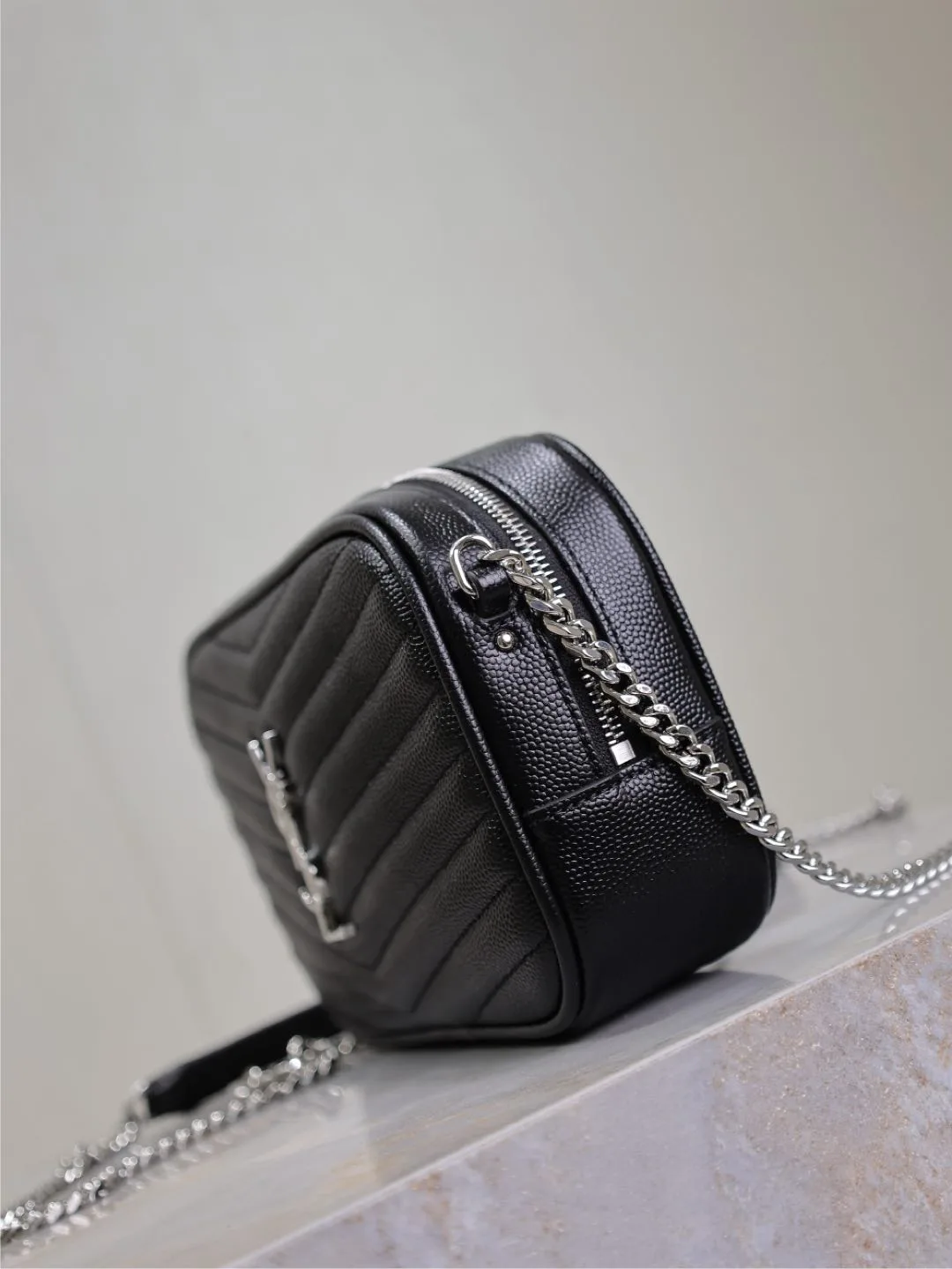 Saint Laurent Black Calfskin Shoulder Bag product photo from LabelPicks