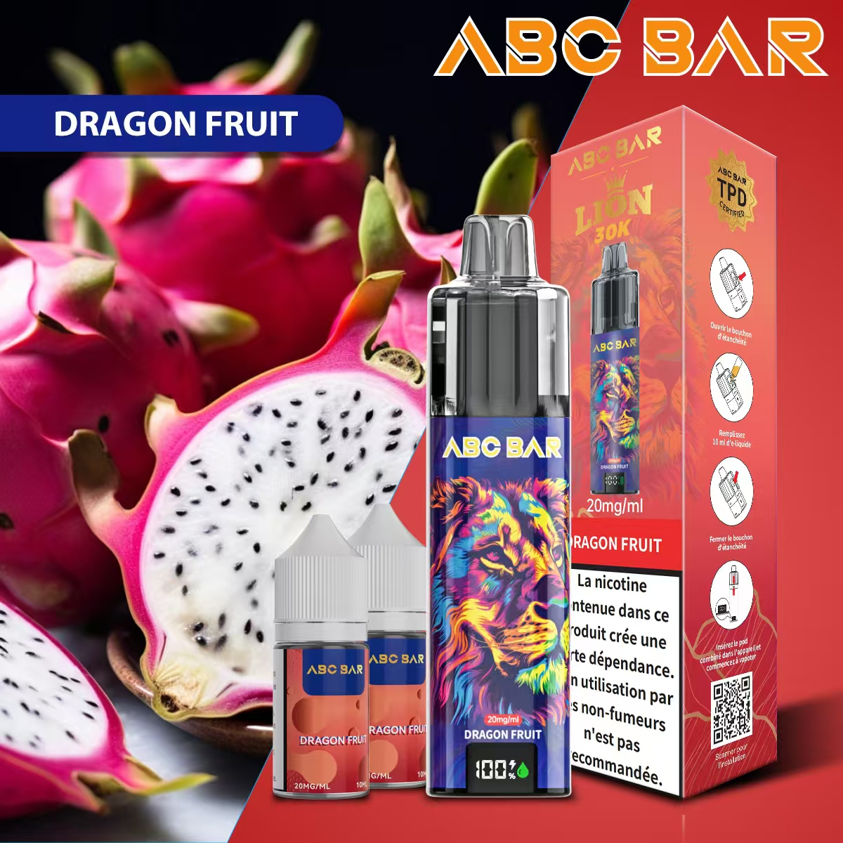 ABC Bar 30K Disposable Vape (2%, 30000 Puffs)