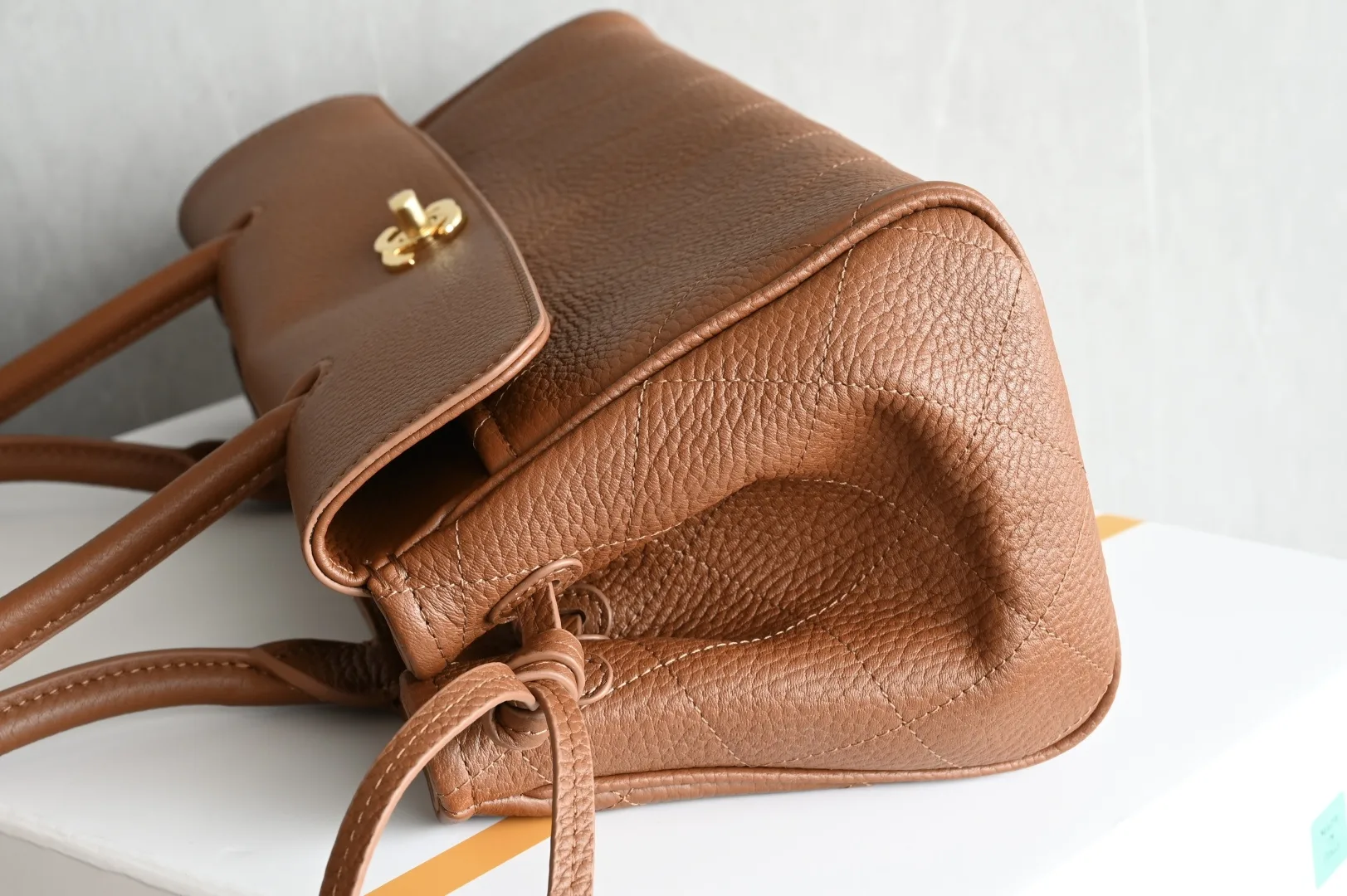 Chanel Brown Calfskin Top Handle Bag product photo from LabelPicks