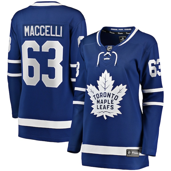 Matias Maccelli Toronto Maple Leafs  Women's Home Breakaway Jersey - Blue