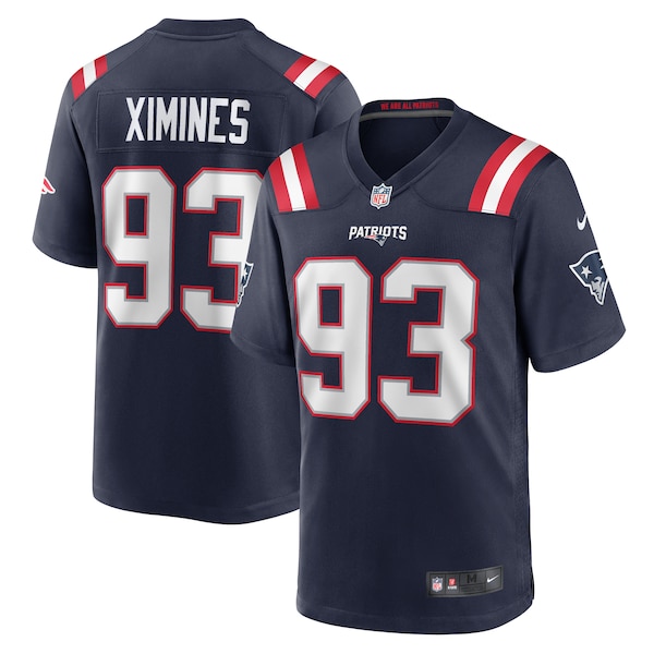Oshane Ximines New England Patriots Nike  Game Jersey -  Navy
