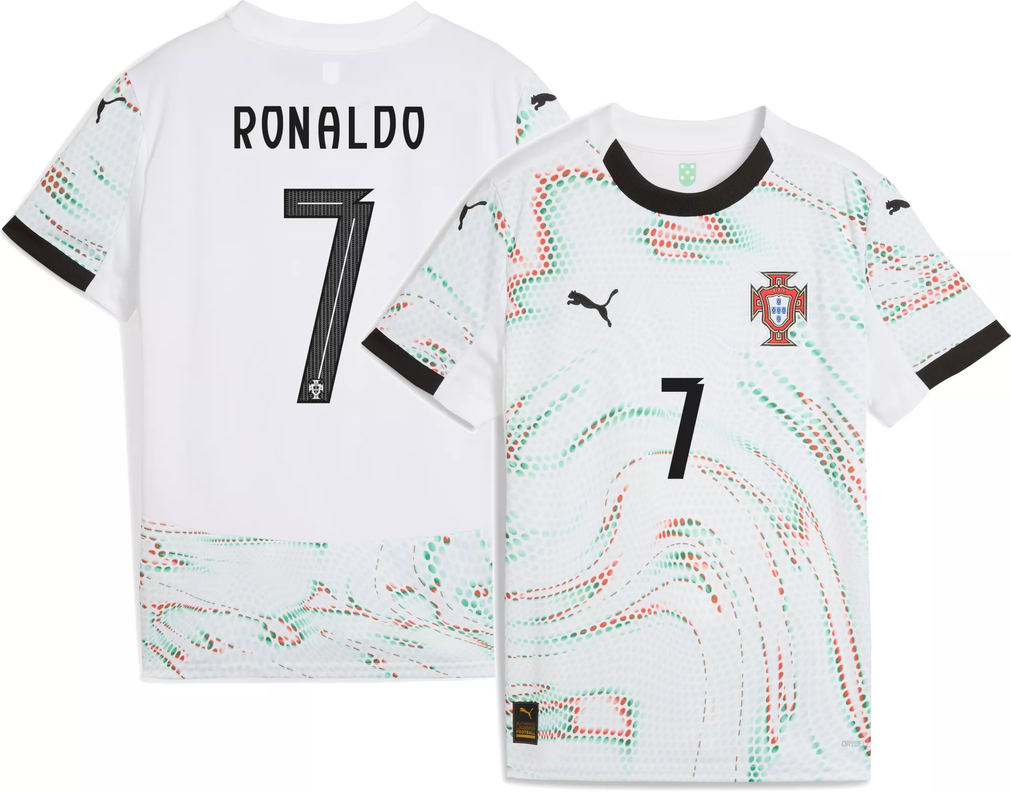 2025 PUMA Cristiano Ronaldo Portugal Youth Away Authentic Jersey