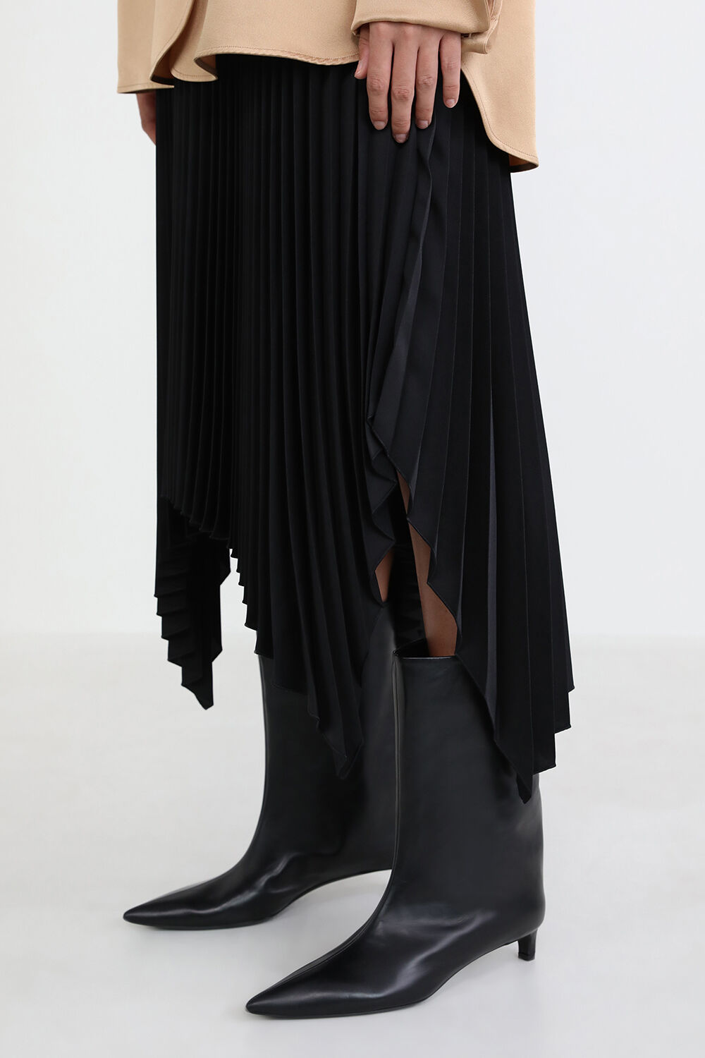 JIL SANDER מגפונים מעור