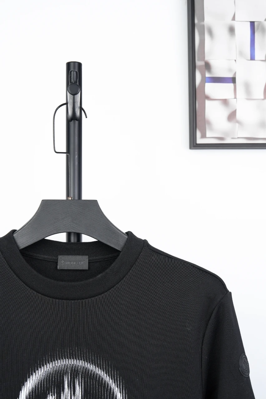 Moncler Black Blurred Logo Crewneck Sweatshirt product photo from LabelPicks