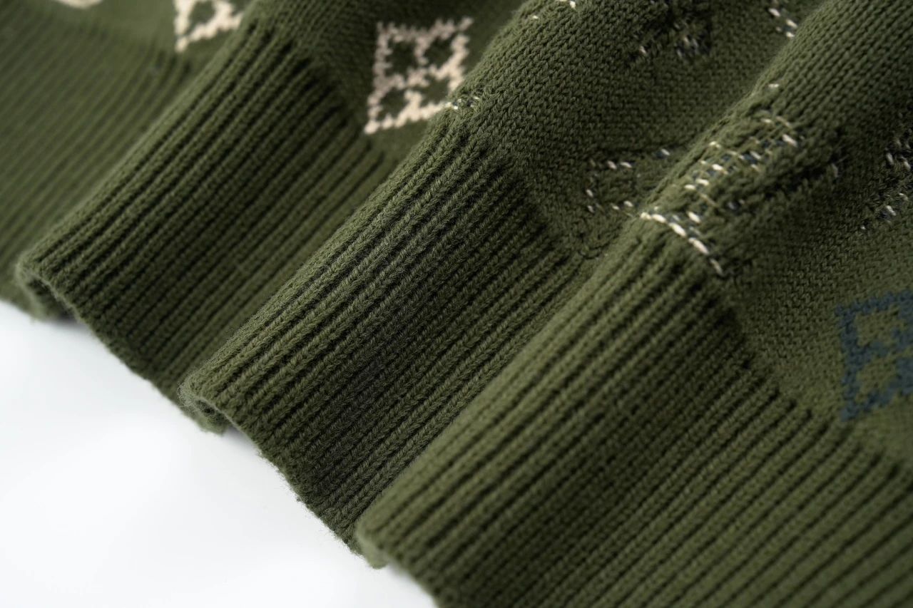 Louis Vuitton Green Camo Monogram Crewneck Sweater product photo from LabelPicks