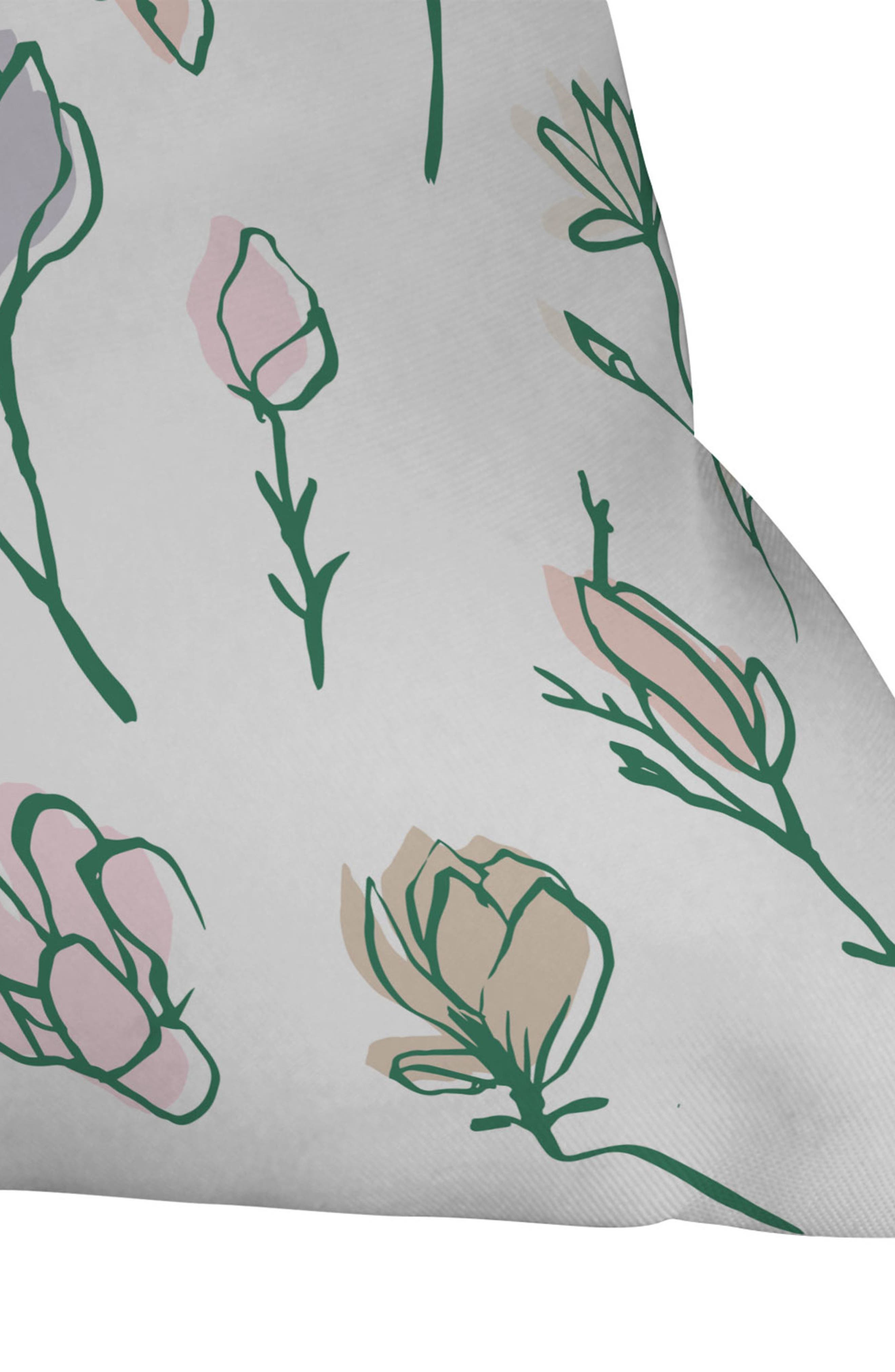 Deny Designs Magnolias Throw Pillow