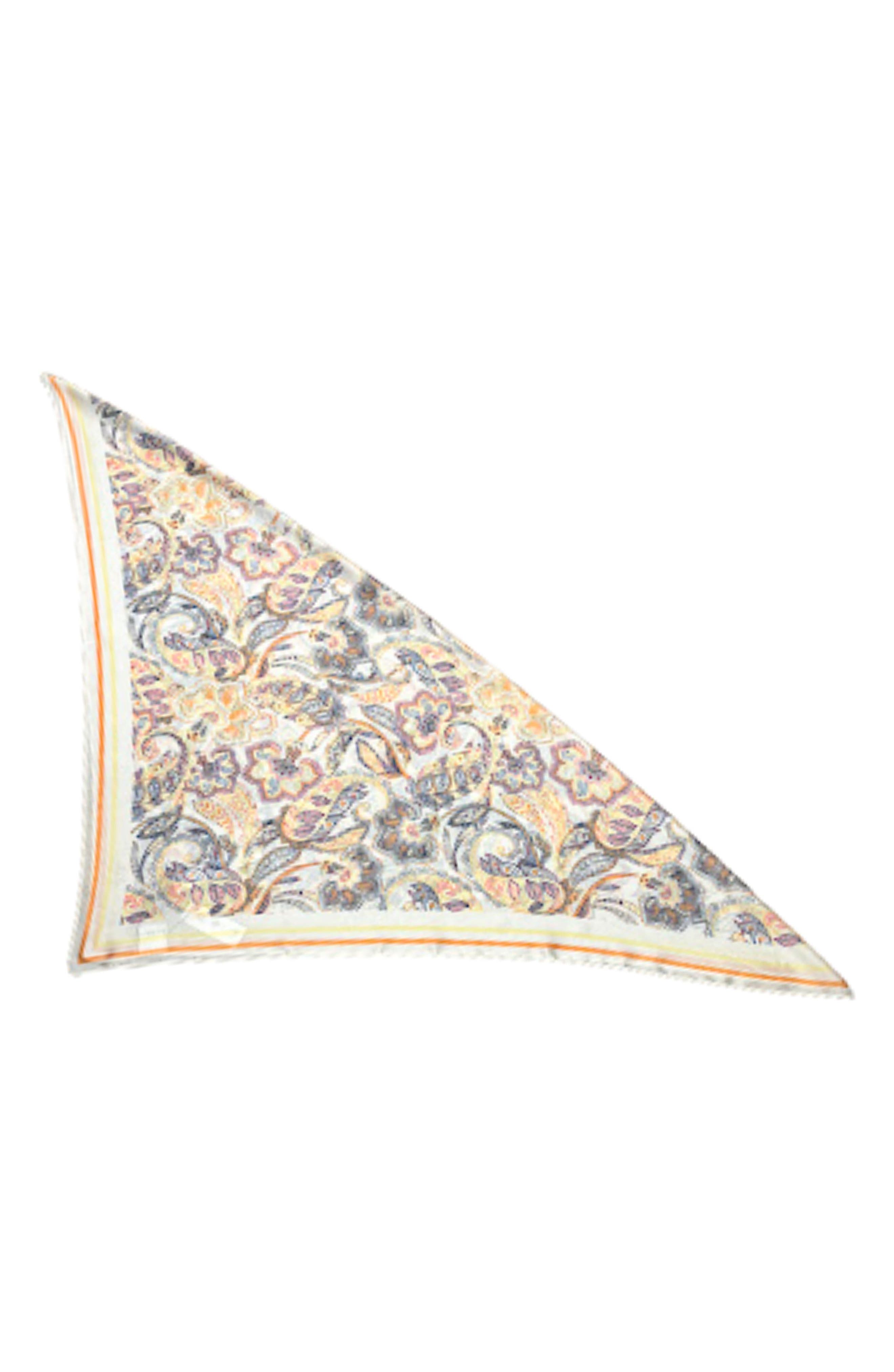 Nicole Miller Paisley Satin Square Scarf