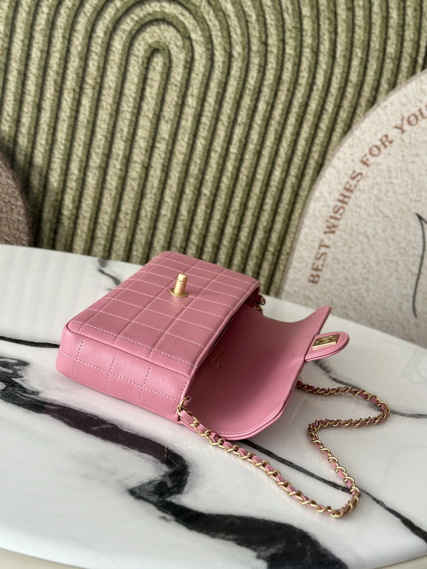 Chanel Pink Lambskin Shoulder Bag product photo from LabelPicks