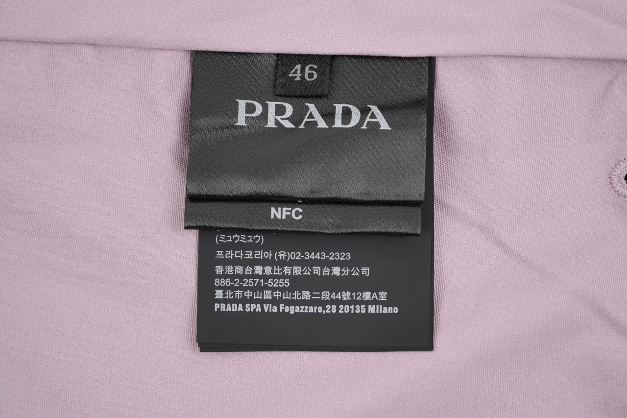 Prada Charcoal Zip Jacket with Pink Lining product photo from LabelPicks