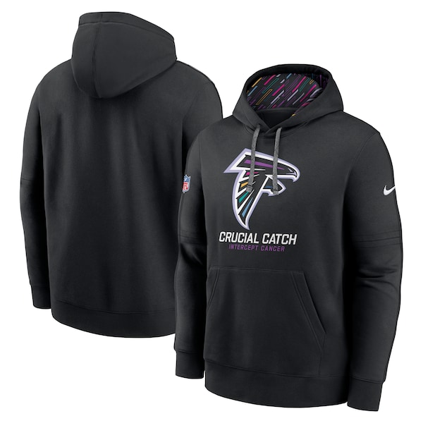 Atlanta Falcons Nike 2024 NFL Crucial Catch Club Pullover Hoodie - Black