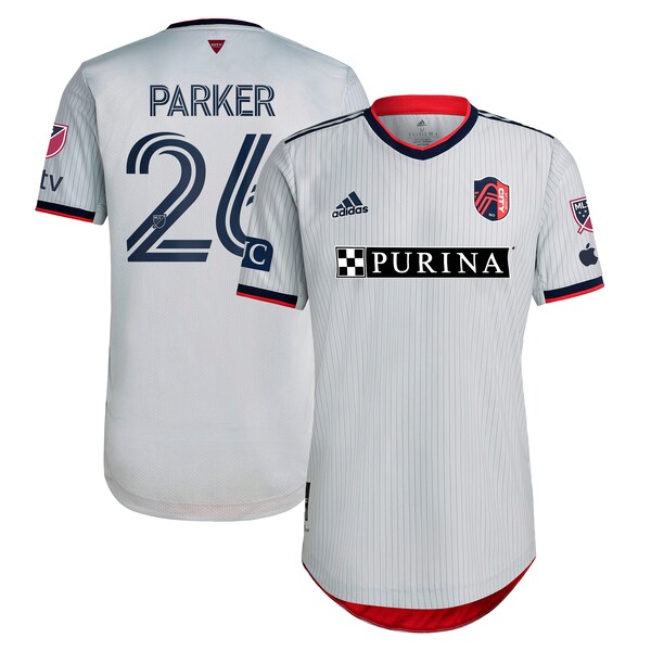 Tim Parker St. Louis City SC adidas 2024 The Spirit Kit Authentic Jersey - Gray