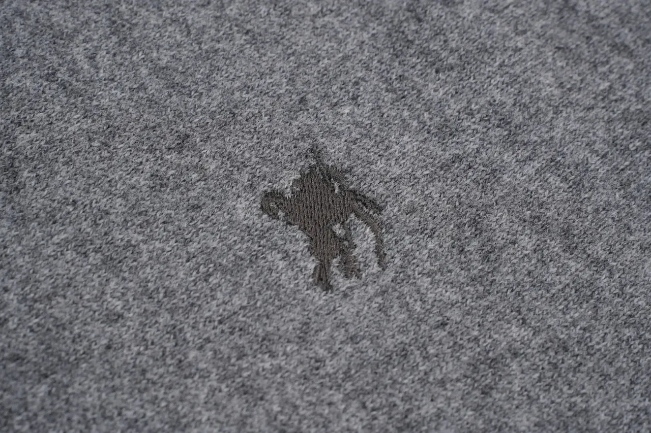 Burberry Grey Check Equestrian Knight Crewneck Sweater product photo from LabelPicks