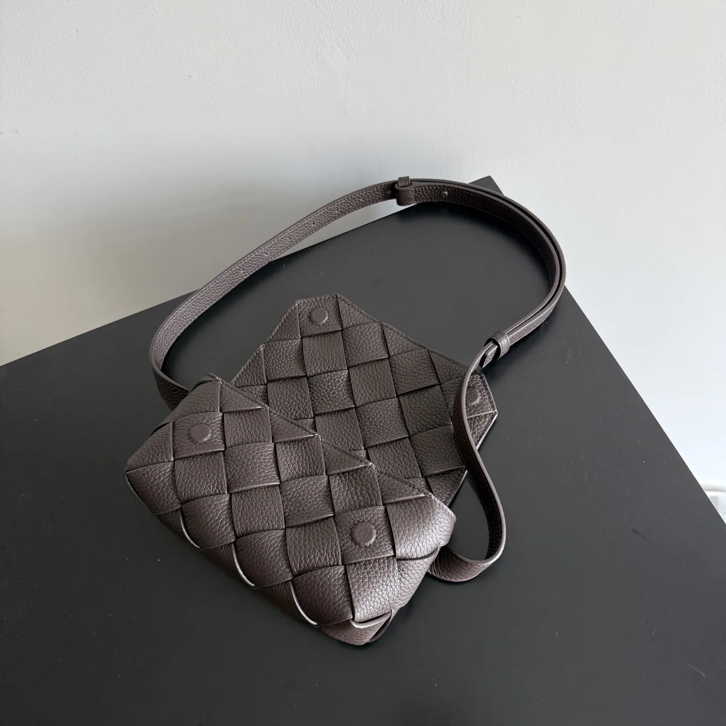 Bottega Veneta Grained Leather Diago Crossbody Bag product photo from LabelPicks