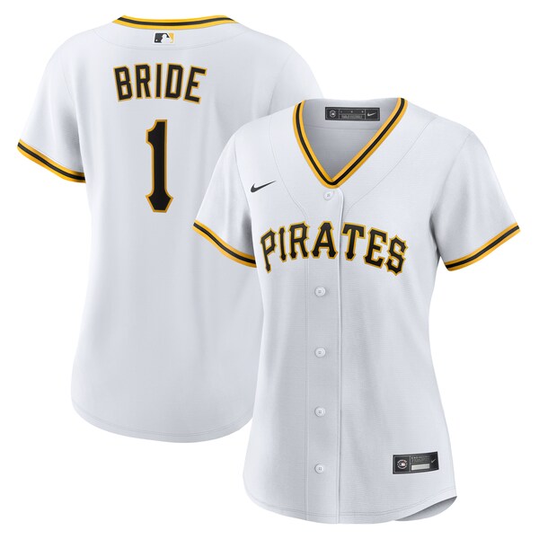 Pittsburgh Pirates Nike Women's #1 Bride Home Replica Jersey - White
