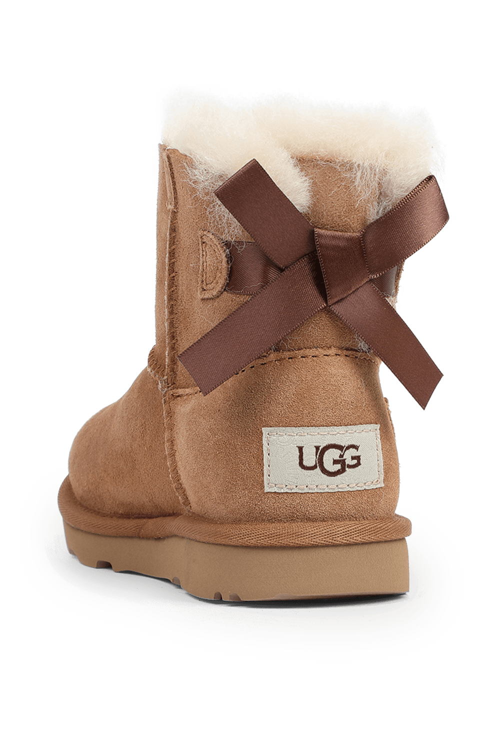 UGG מידות 23-30 מגפי מיני ביילי עם סרט בגוון חום