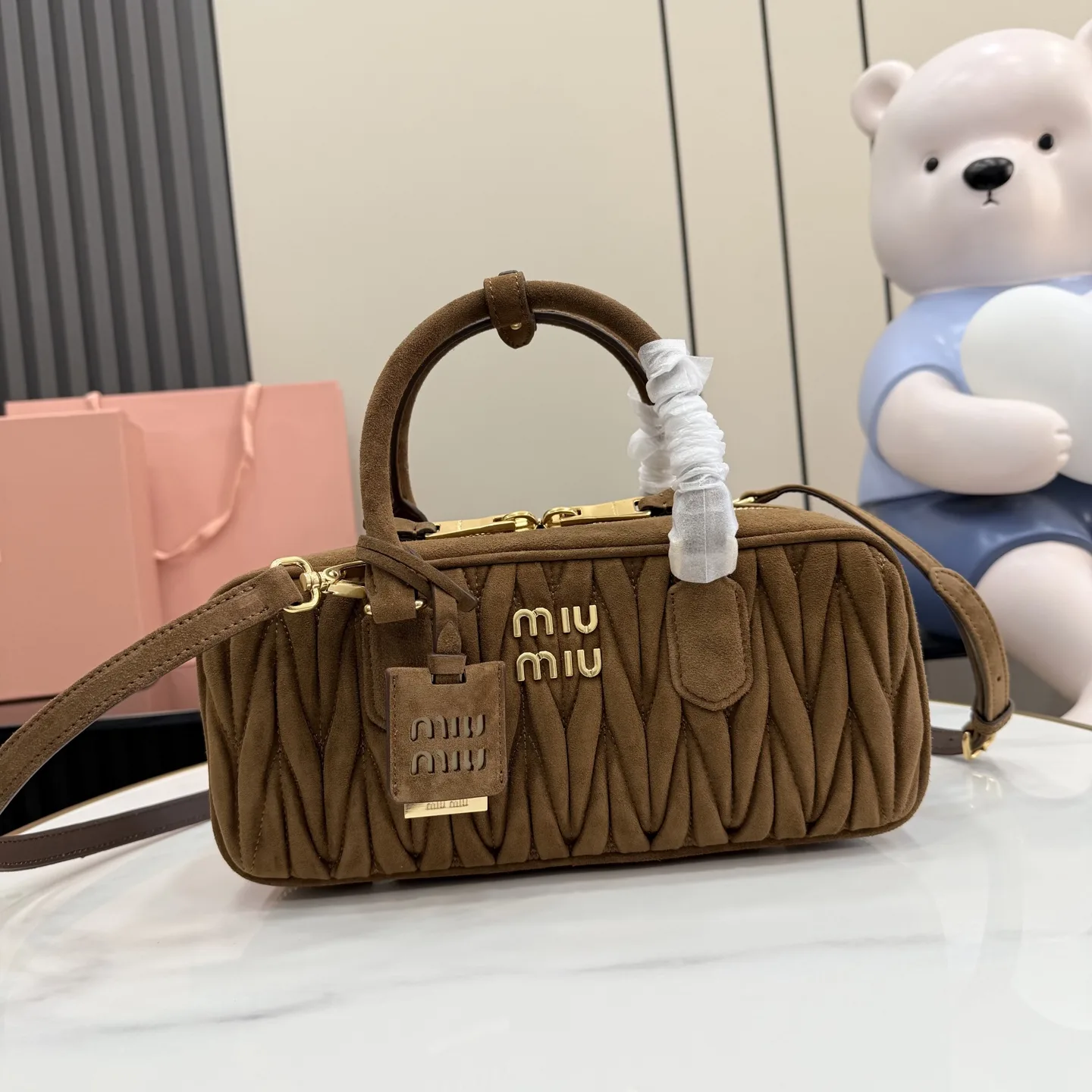 Miu Miu Matelasse Lambskin Top Handle Bag product photo from LabelPicks