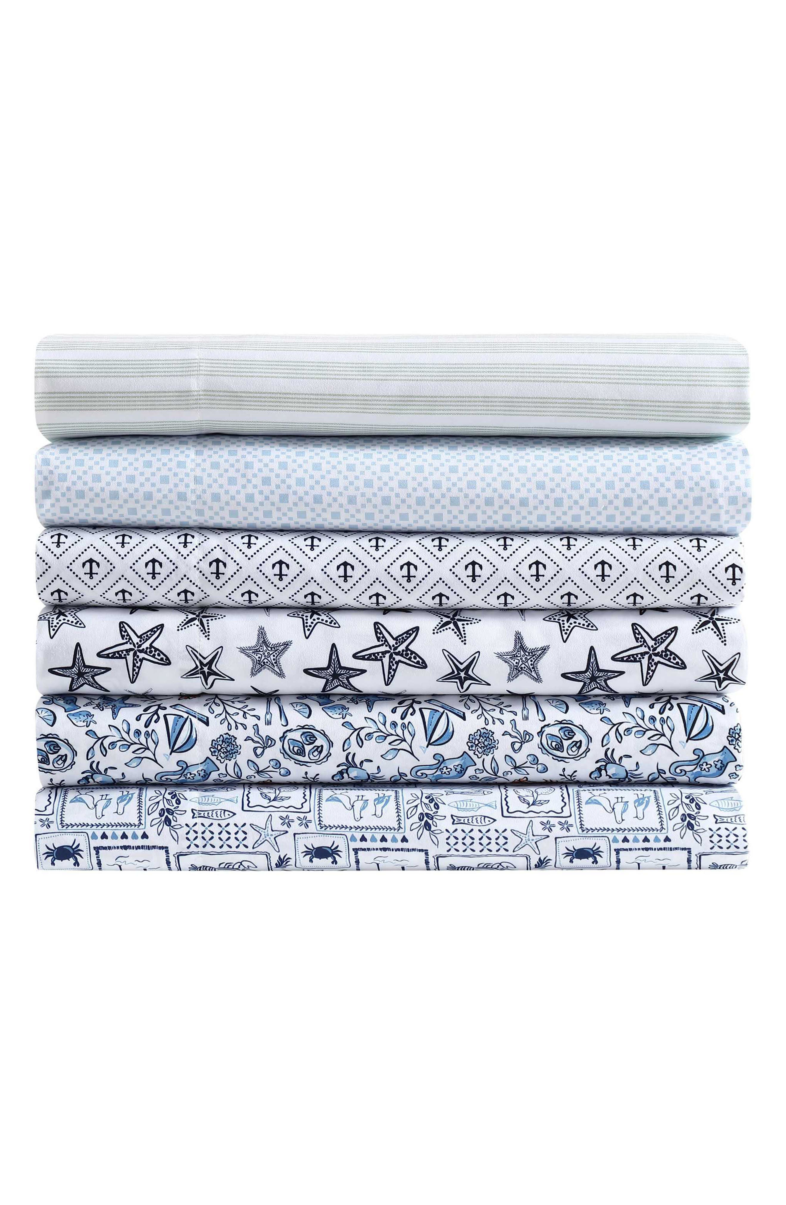 Nautica Diamond Anchor Cooling Microfiber Sheet Set