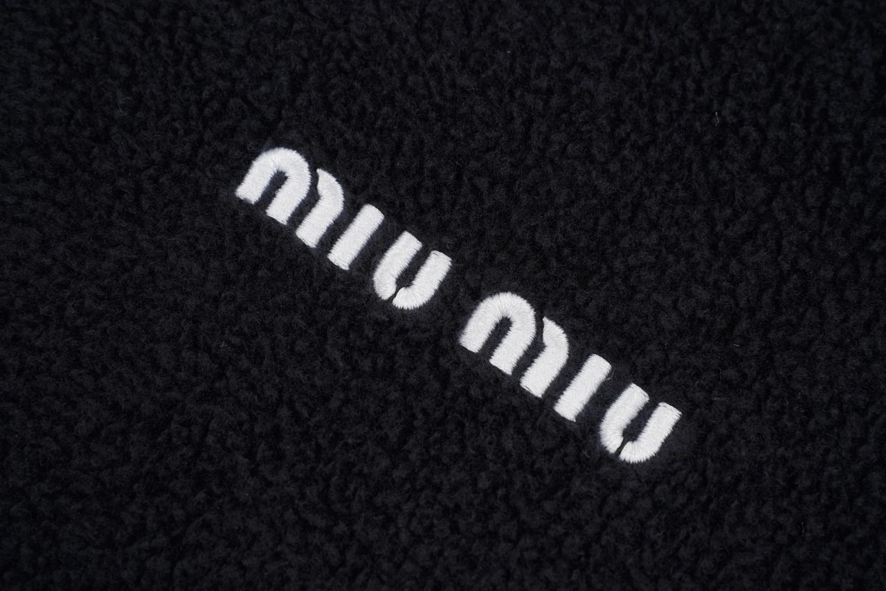 Miu Miu Black Fleece Hooded Zip Jacket product photo from LabelPicks