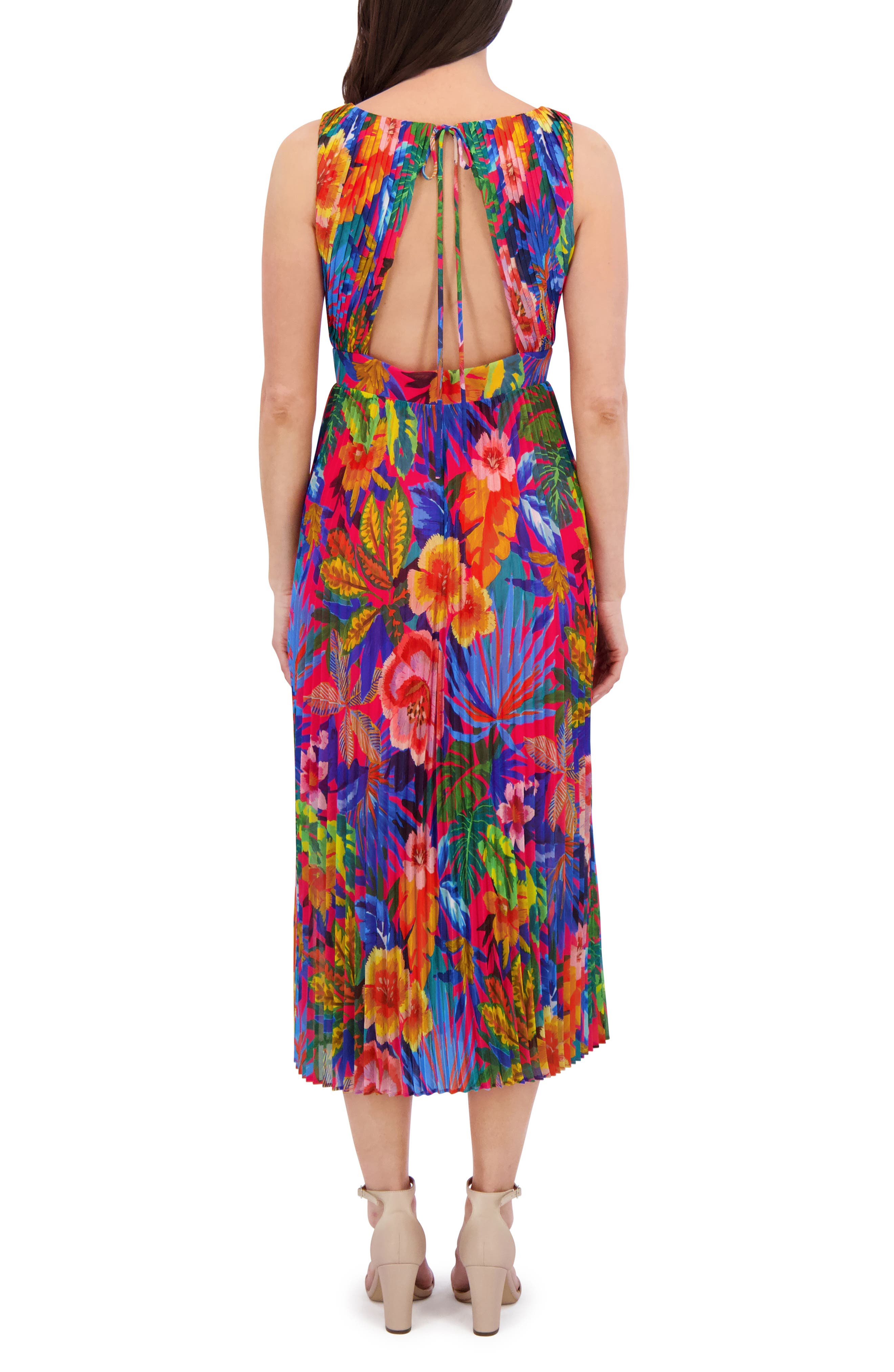 Siena Printed Chiffon Midi Dress