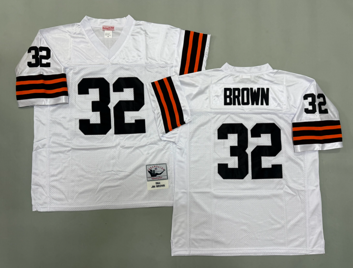 Jim Brown Cleveland Browns Authentic Throwback Retired Player Jersey