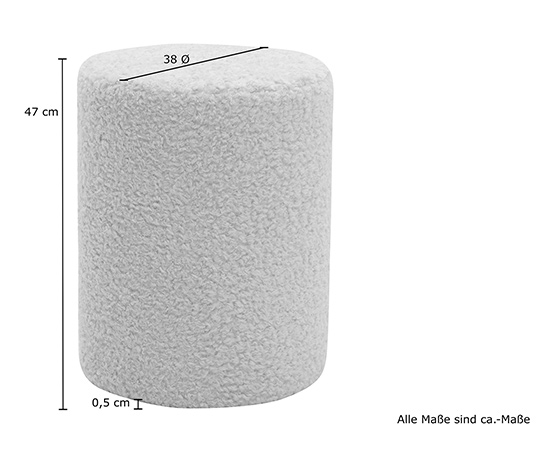 DOMO collection Hocker »Trondheim«, taupe