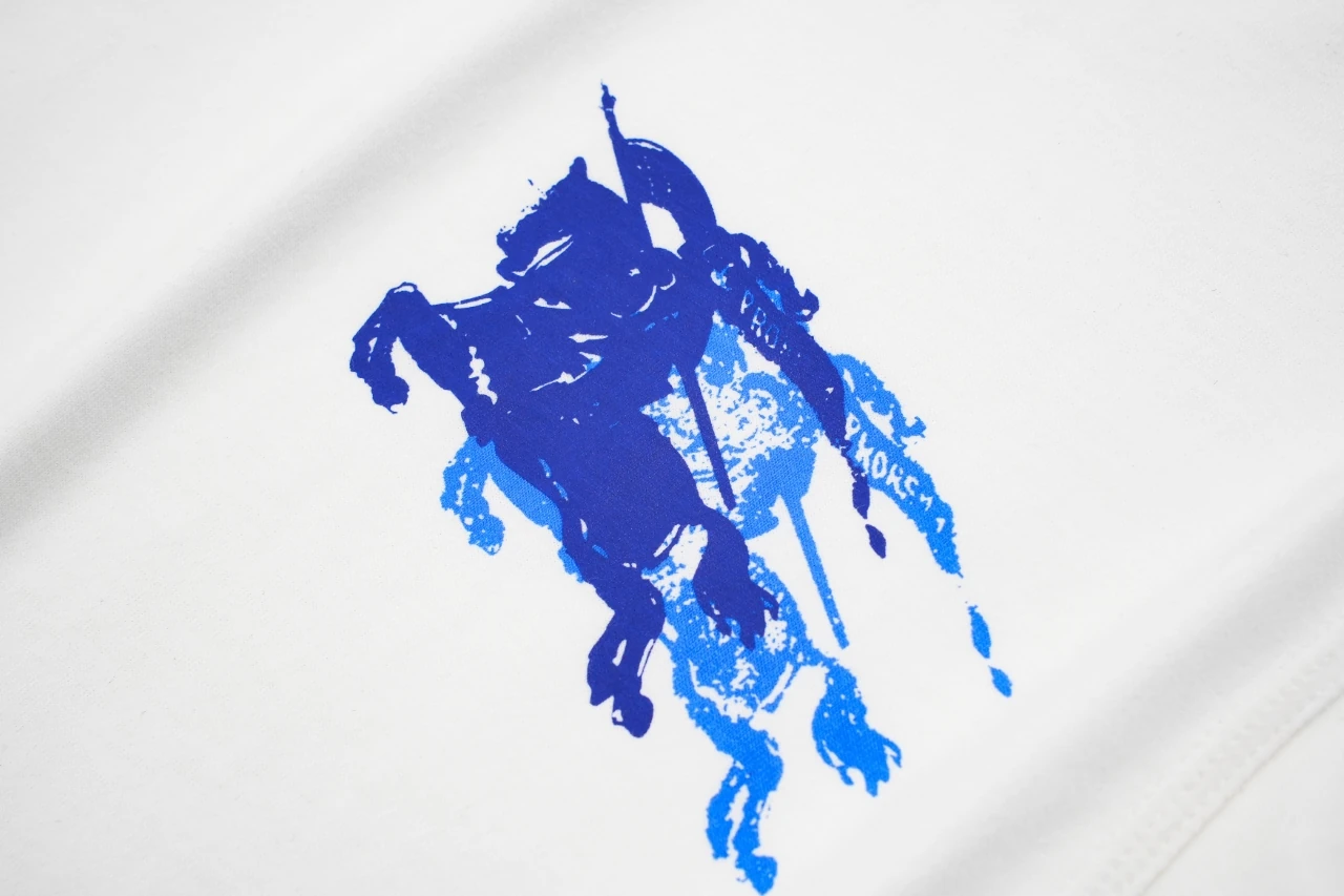 Burberry White Double Equestrian Knight Embroidered T-Shirt product photo from LabelPicks