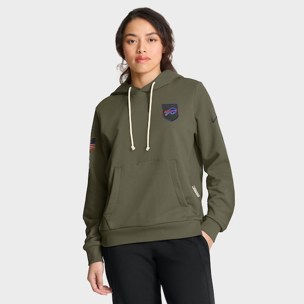 Buffalo Bills Nike Women's 2025 Salute to Service Sideline Standard Issue Dri-FIT Hoodie - Olive