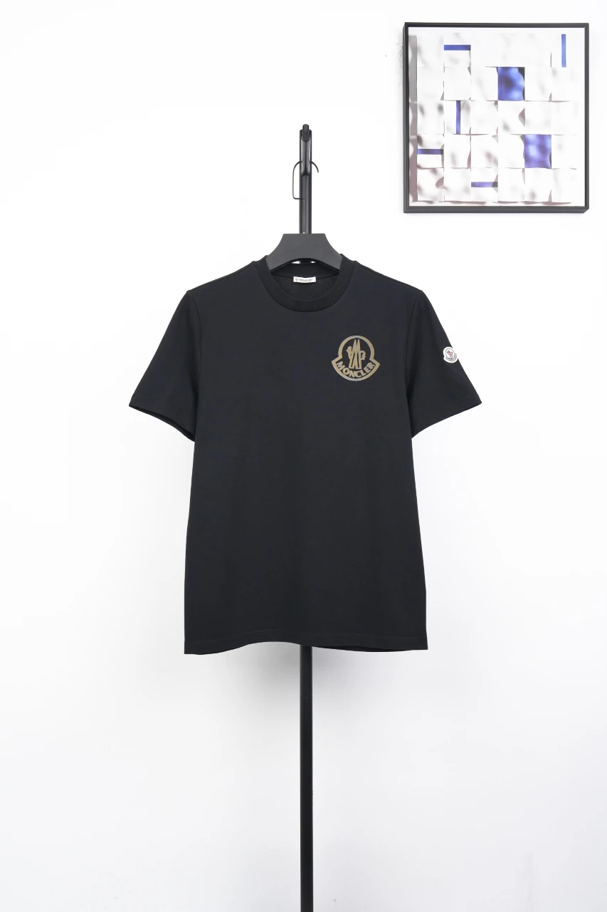 Moncler Black Flocked Logo T-Shirt product photo from LabelPicks