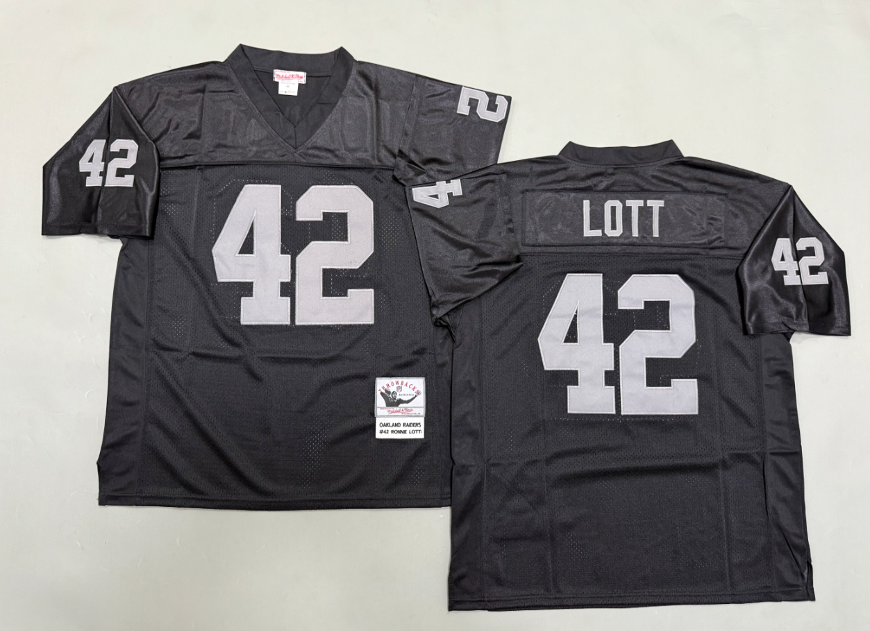 Ronnie Lott Las Vegas Raiders Authentic Throwback Retired Player Jersey