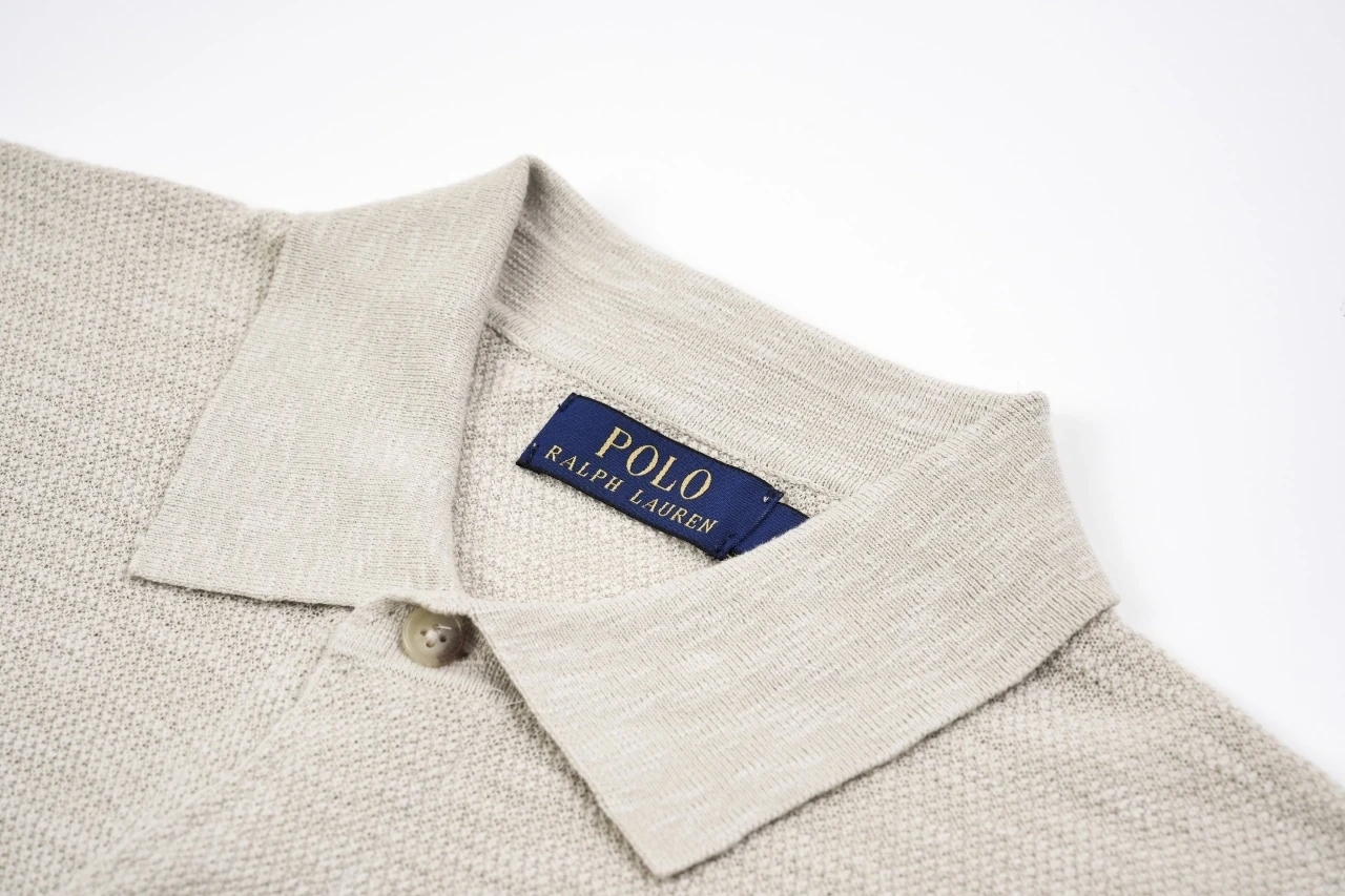 Ralph Lauren Off White Linen Single Breasted Long Sleeve Cardigan Shirt product photo from LabelPicks