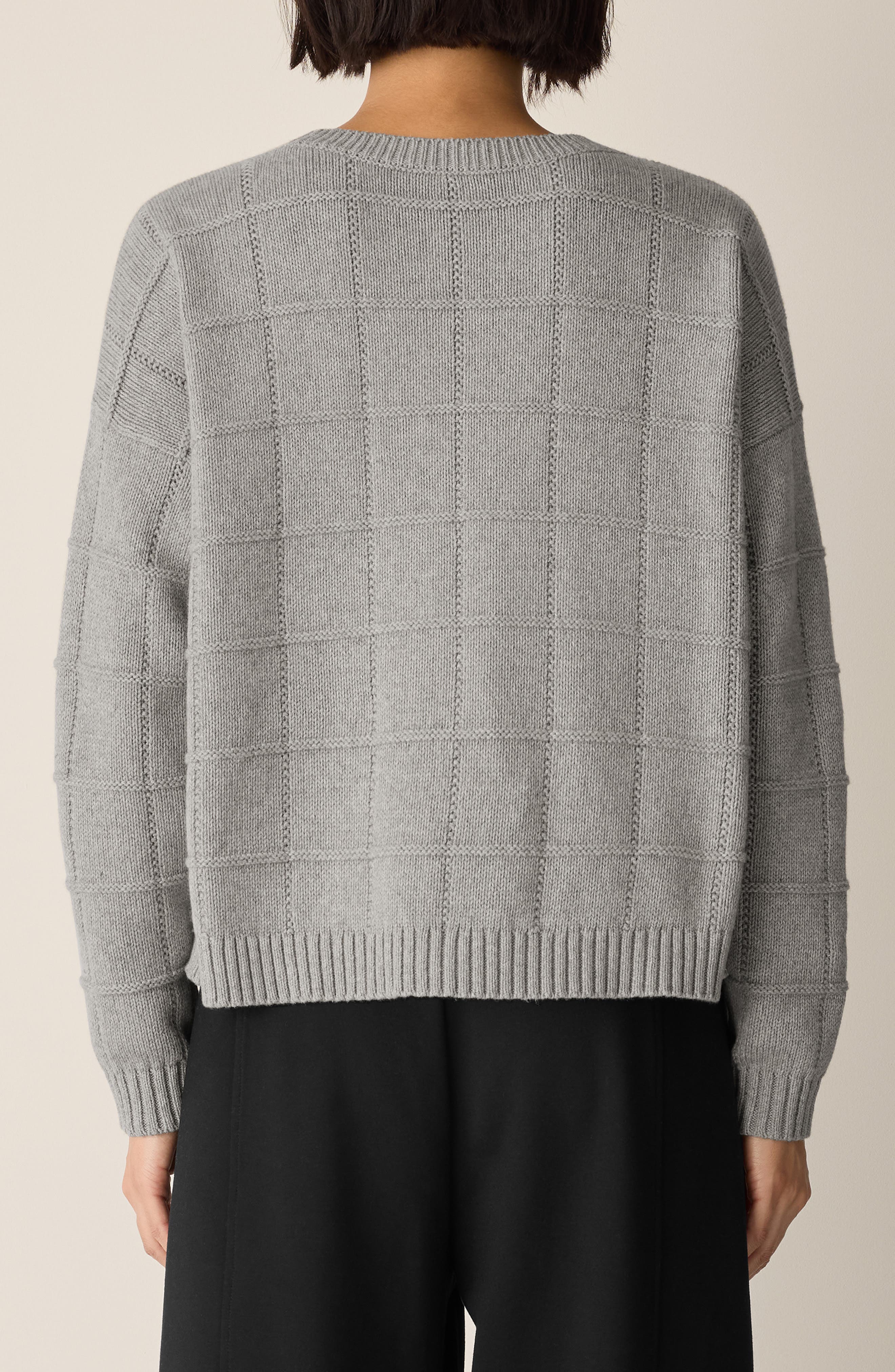 Eileen Fisher Organic Cotton & Cashmere Crewneck Sweater