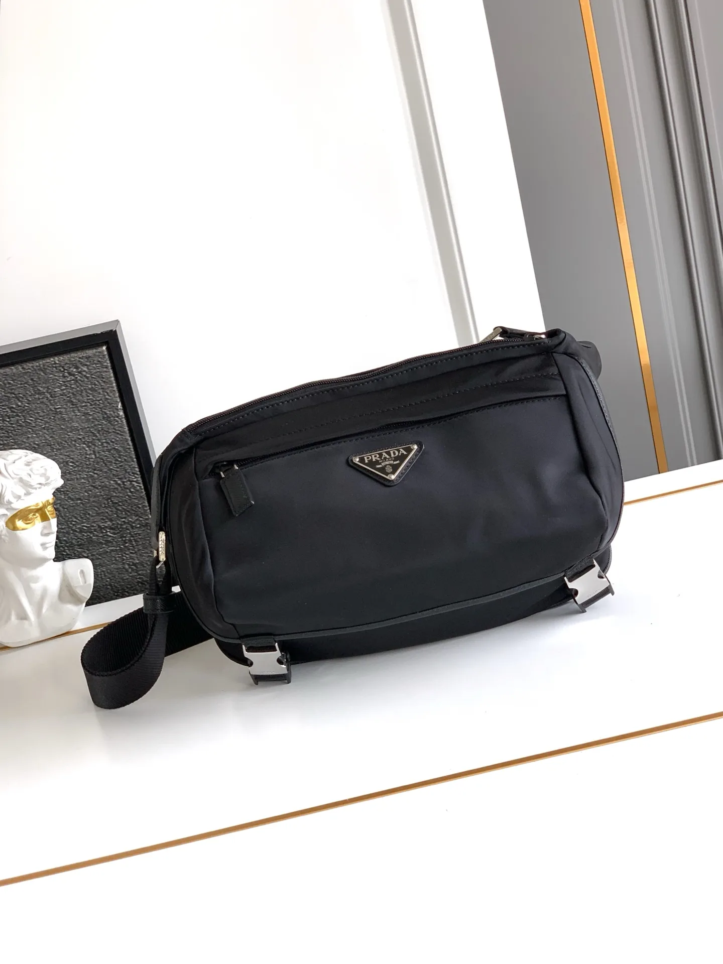 Prada Grained Leather Crossbody Bag product photo from LabelPicks