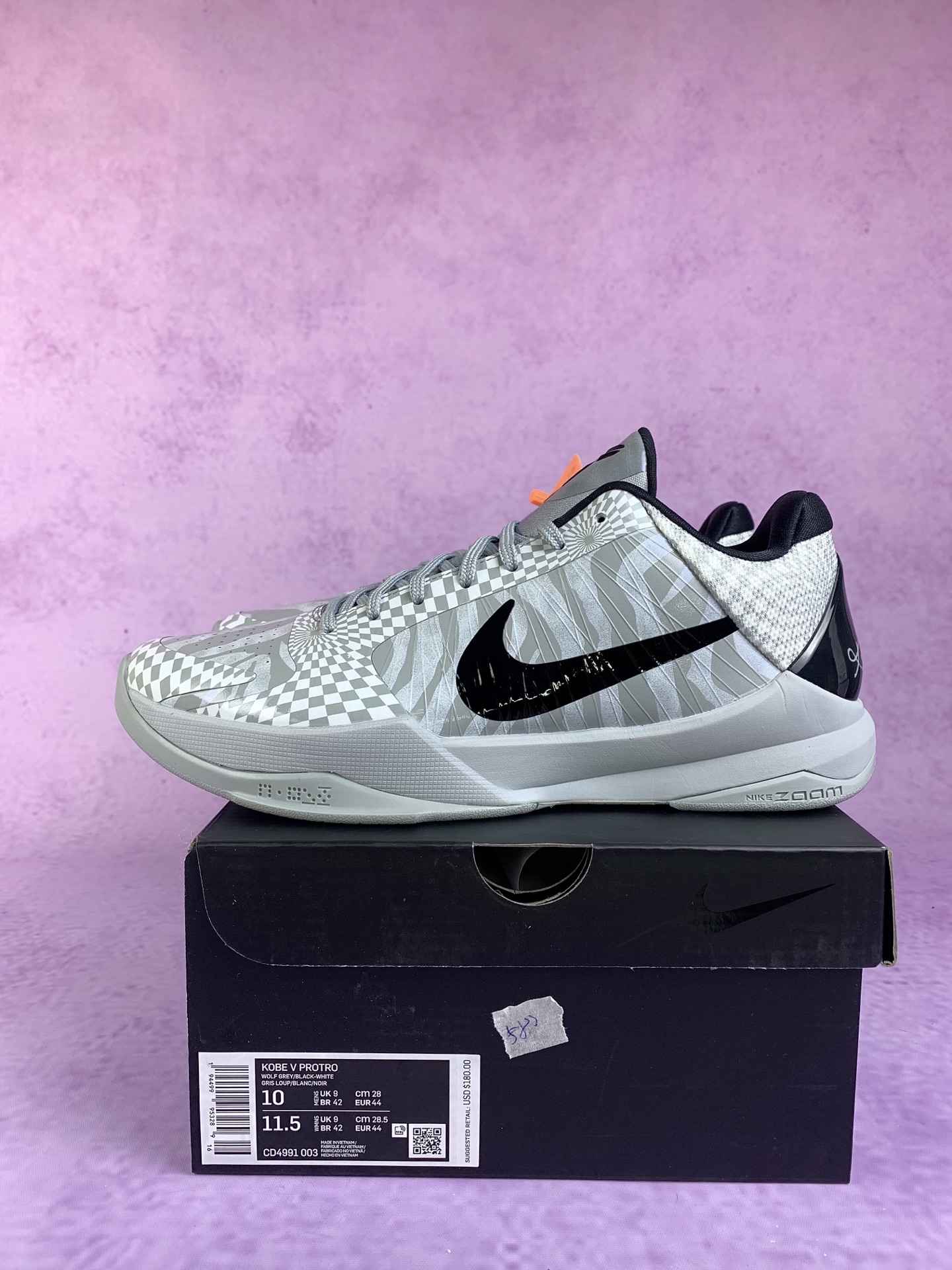 Kobe V Protro 'Zebra' Shoes
