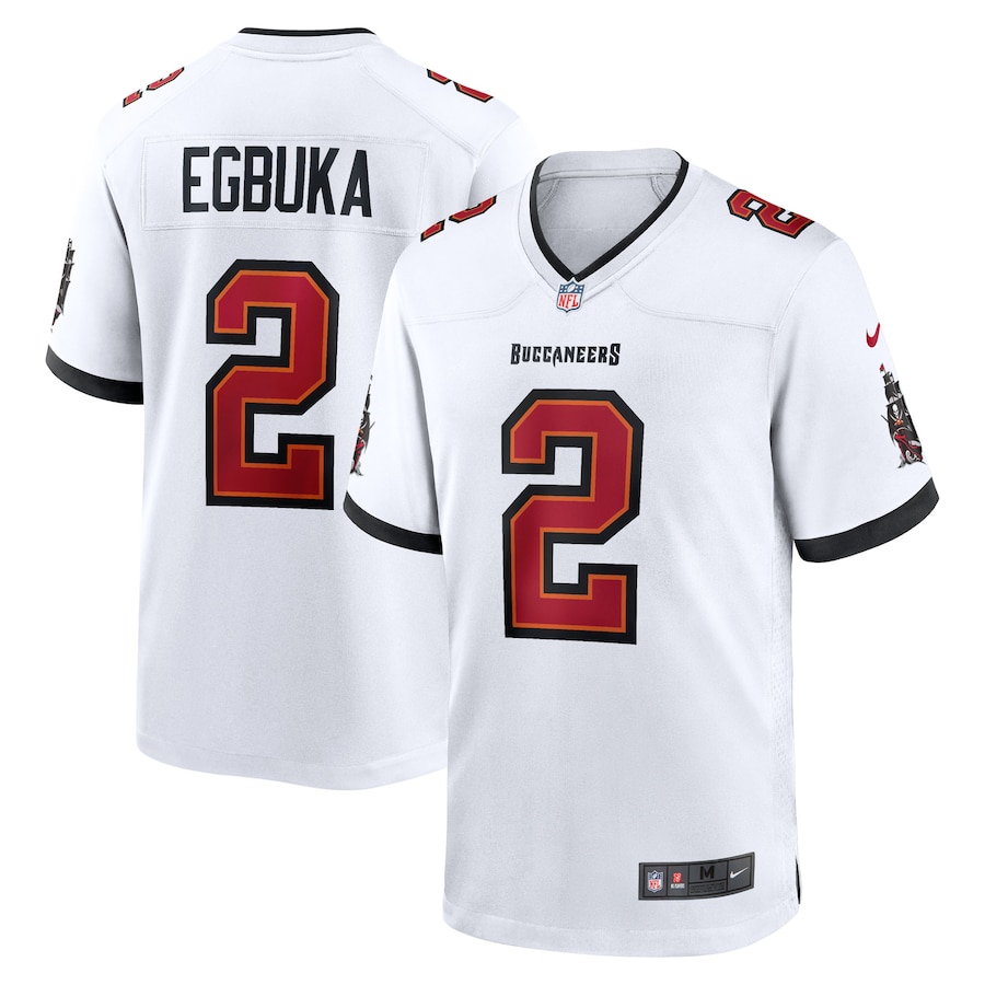 Emeka Egbuka Tampa Bay Buccaneers Nike Team  Game Jersey -  White