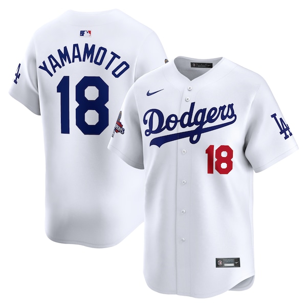 Yoshinobu Yamamoto Los Angeles Dodgers Nike 2024 World Series Champions Home Limited Player Jersey - White
