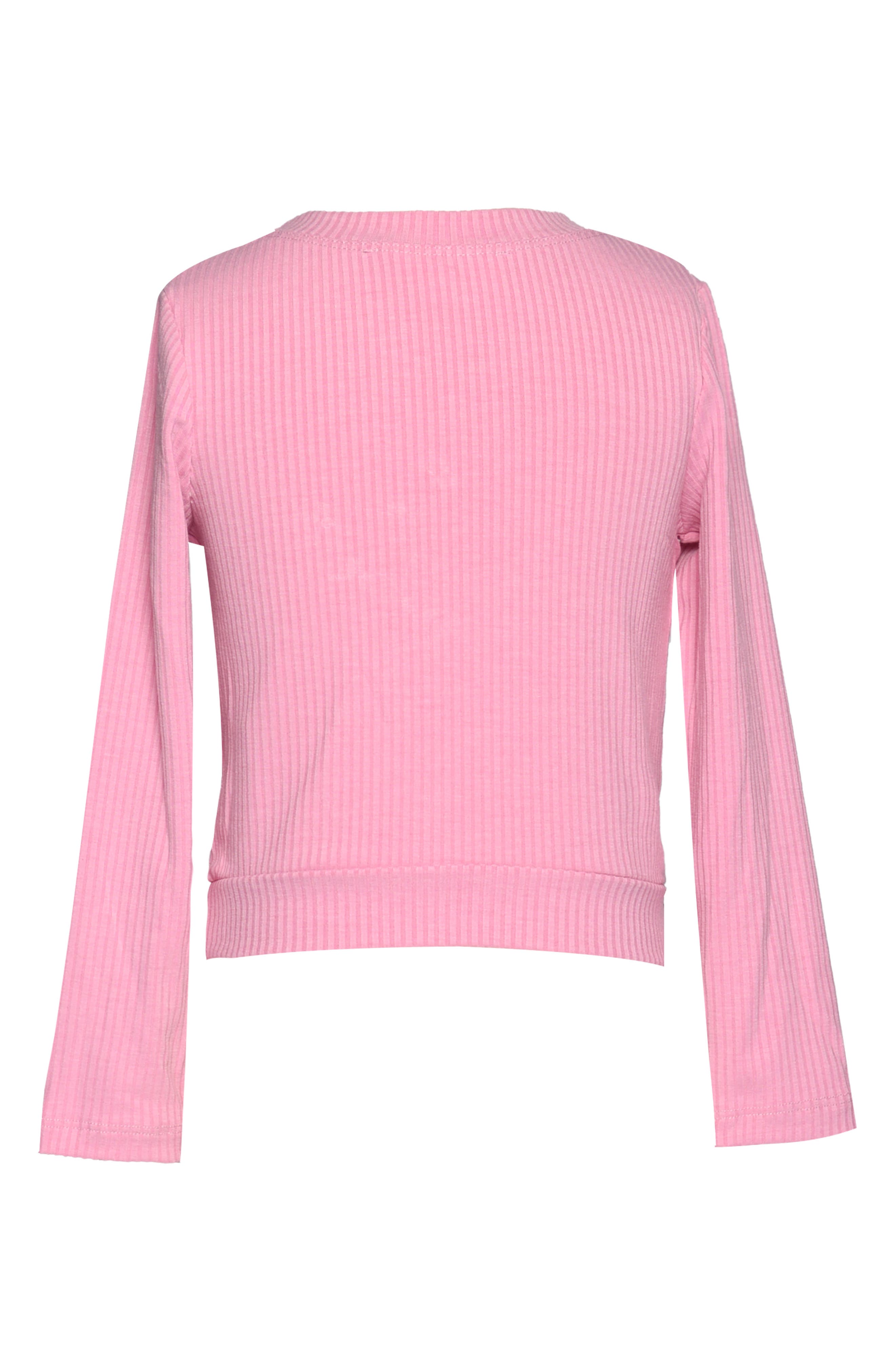 Truly Me Kids' Crystal Heart Rib Top