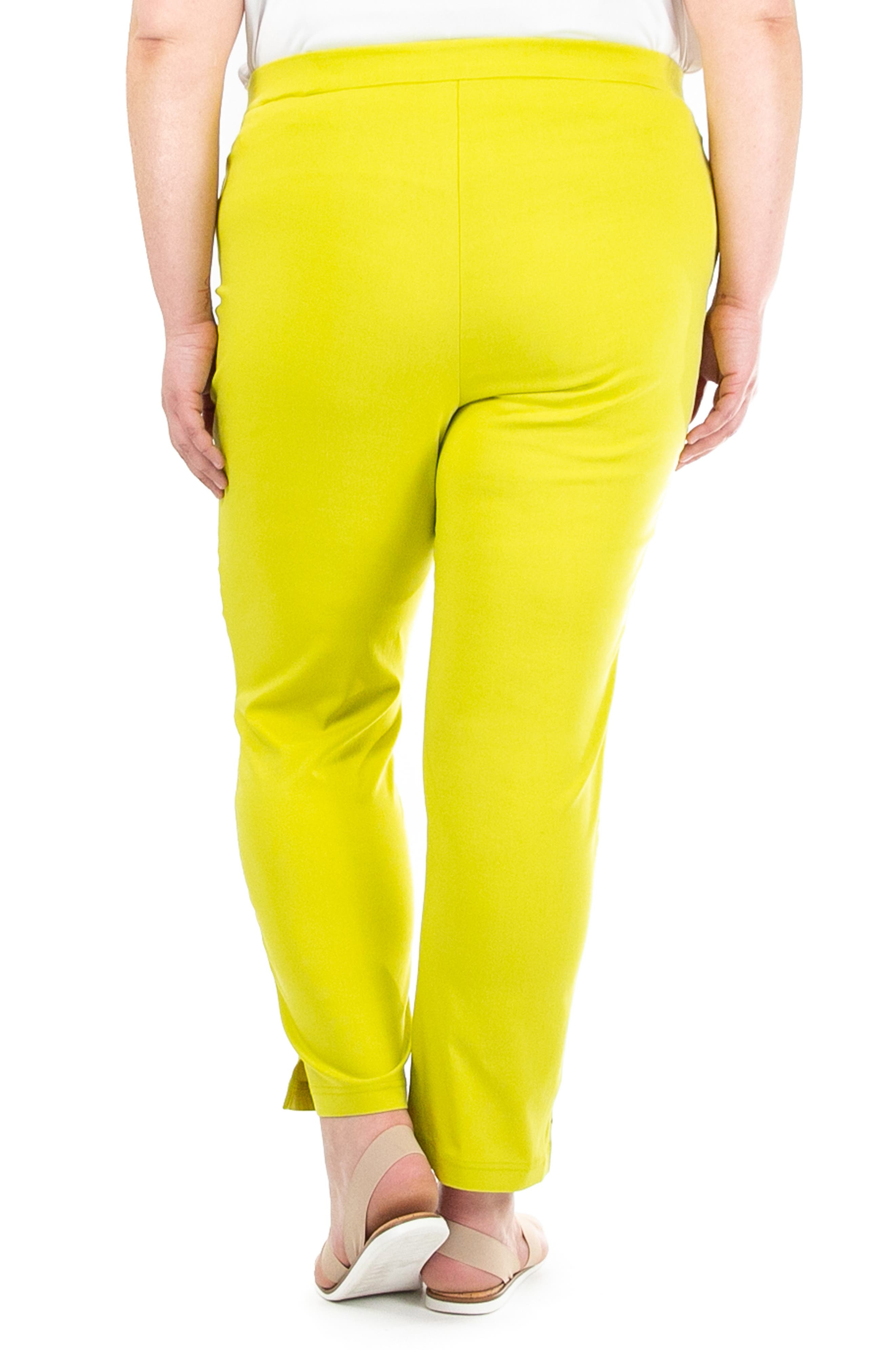 Nina Leonard Straight Leg Pull-On Pants