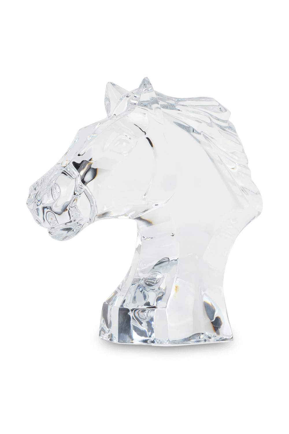 BACCARAT HOME פסל ראש סוס מקריסטל שקוף