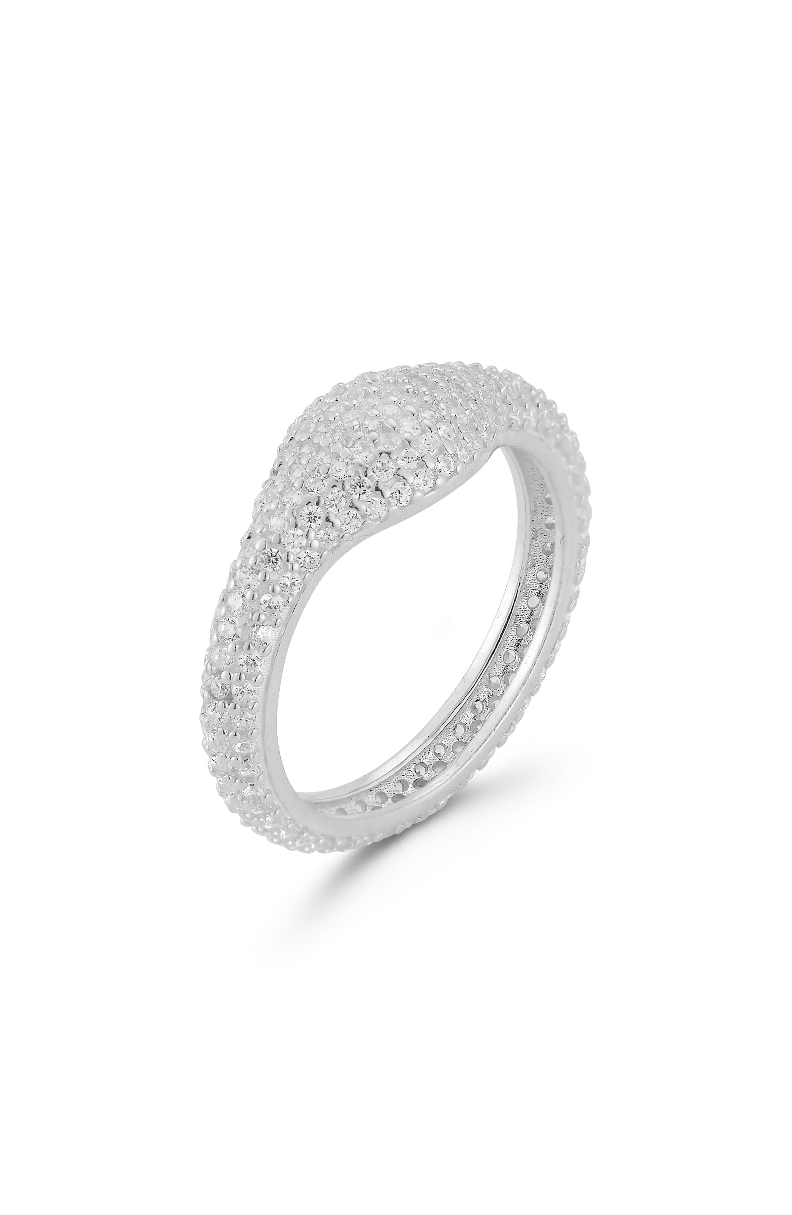 SPHERA MILANO Pavé Signet Ring