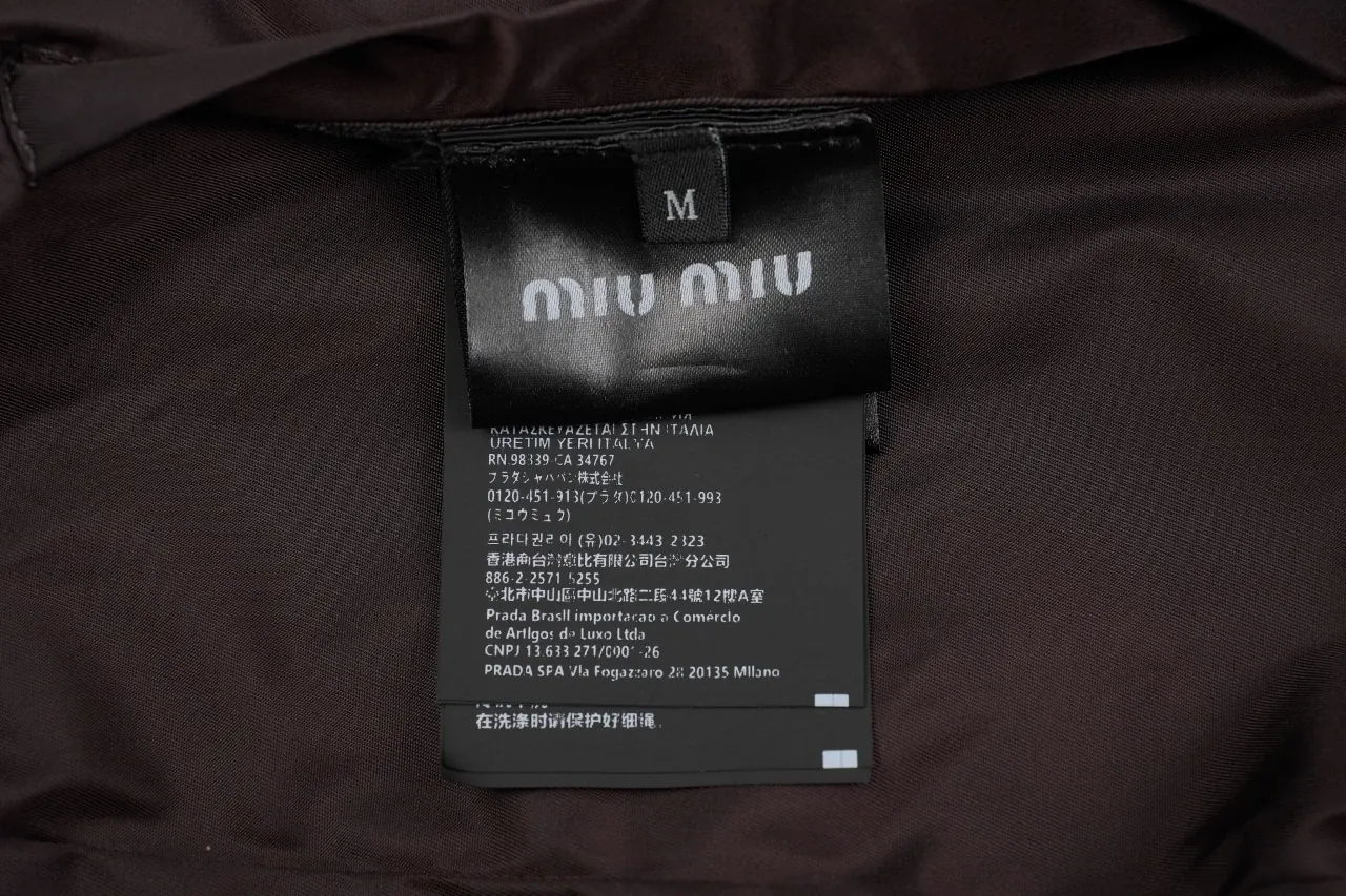 Miu Miu Dark Grey Reversible Fleece Bomber Jacket product photo from LabelPicks