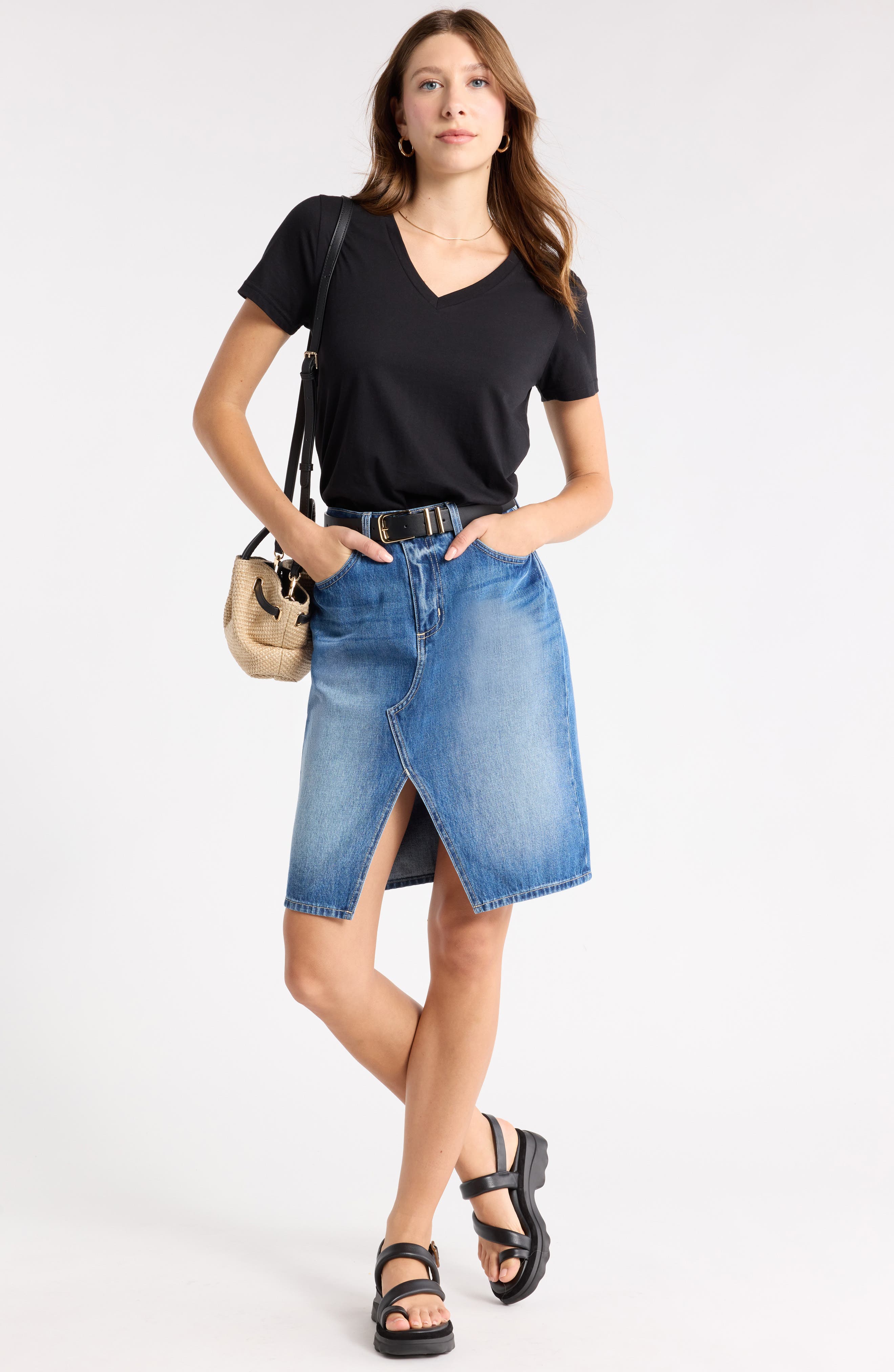 1901 V-Neck Cotton T-Shirt