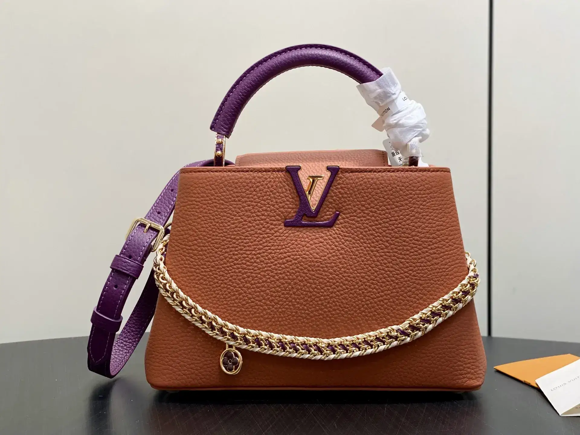 Louis Vuitton Brown Capucines Top Handle Bag product photo from LabelPicks
