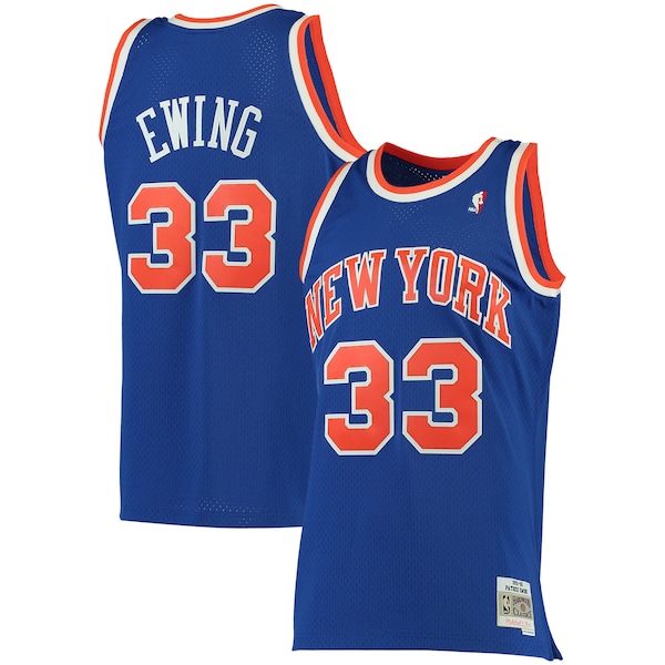 Patrick Ewing New York Knicks 1991/92 Big & Tall Hardwood Classics Swingman Jersey - Blue