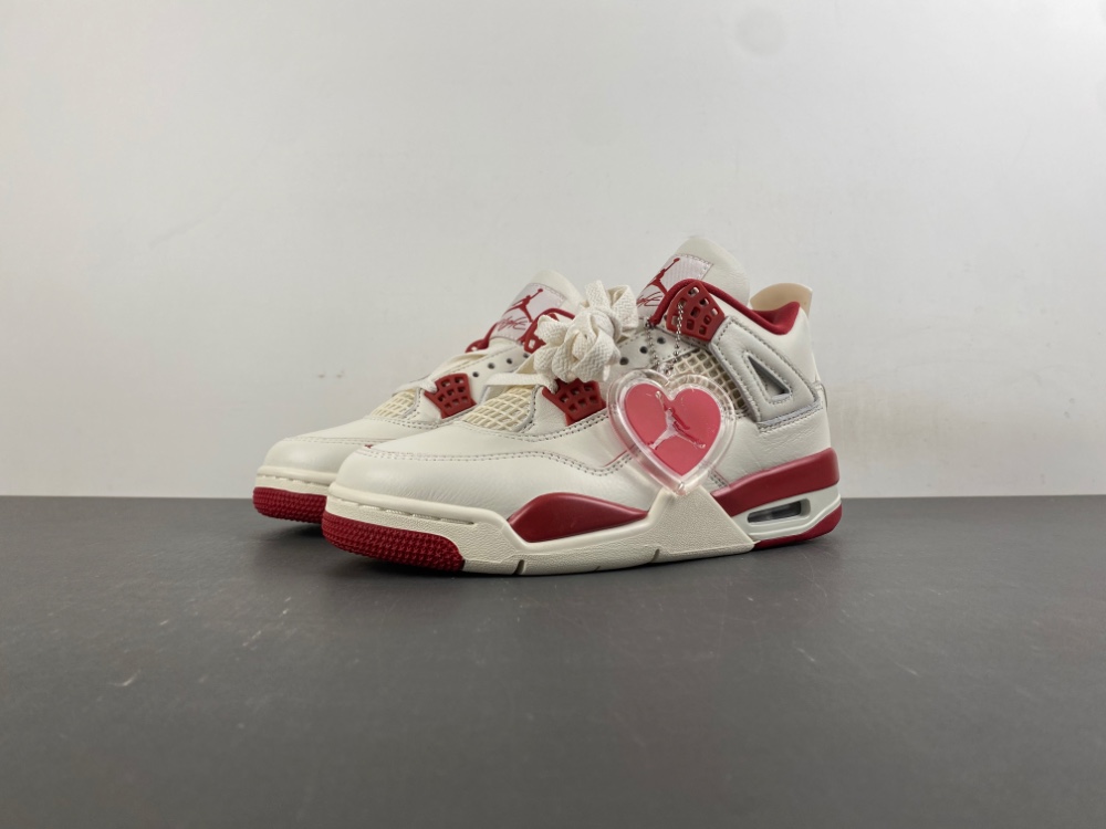 Air Jordan 4 “ Valentine’s Day Beige and Red”