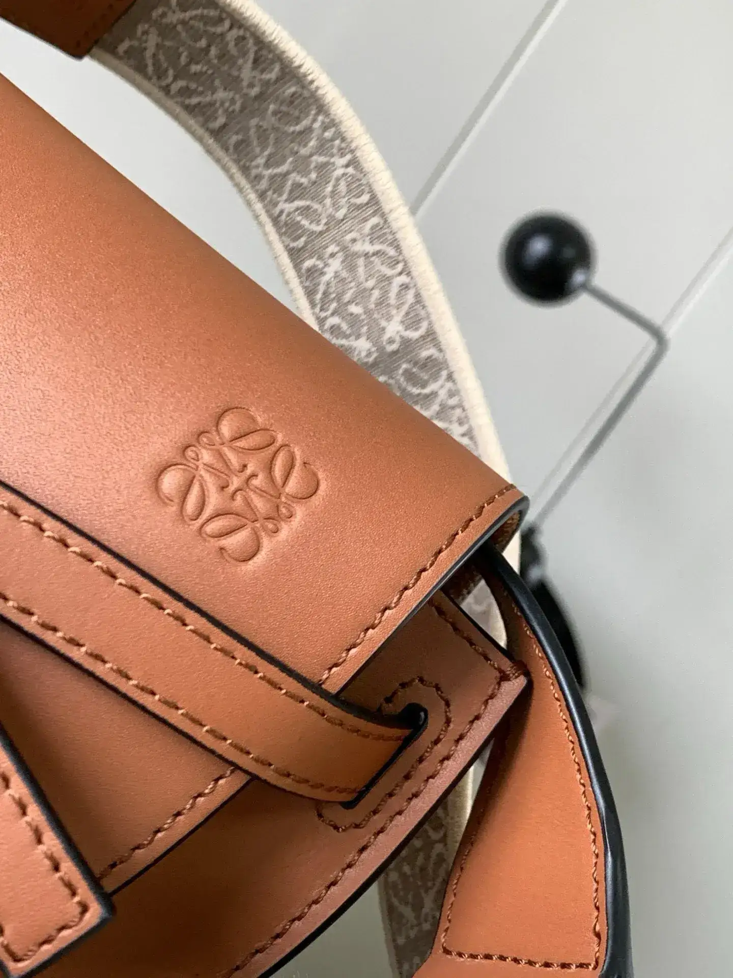 Loewe Brown Calfskin Shoulder Bag product photo from LabelPicks
