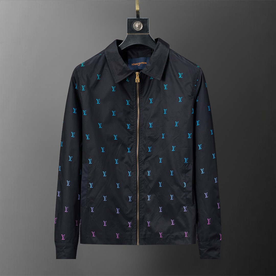 0915New limited edition checkerboard patchwork washed jacket