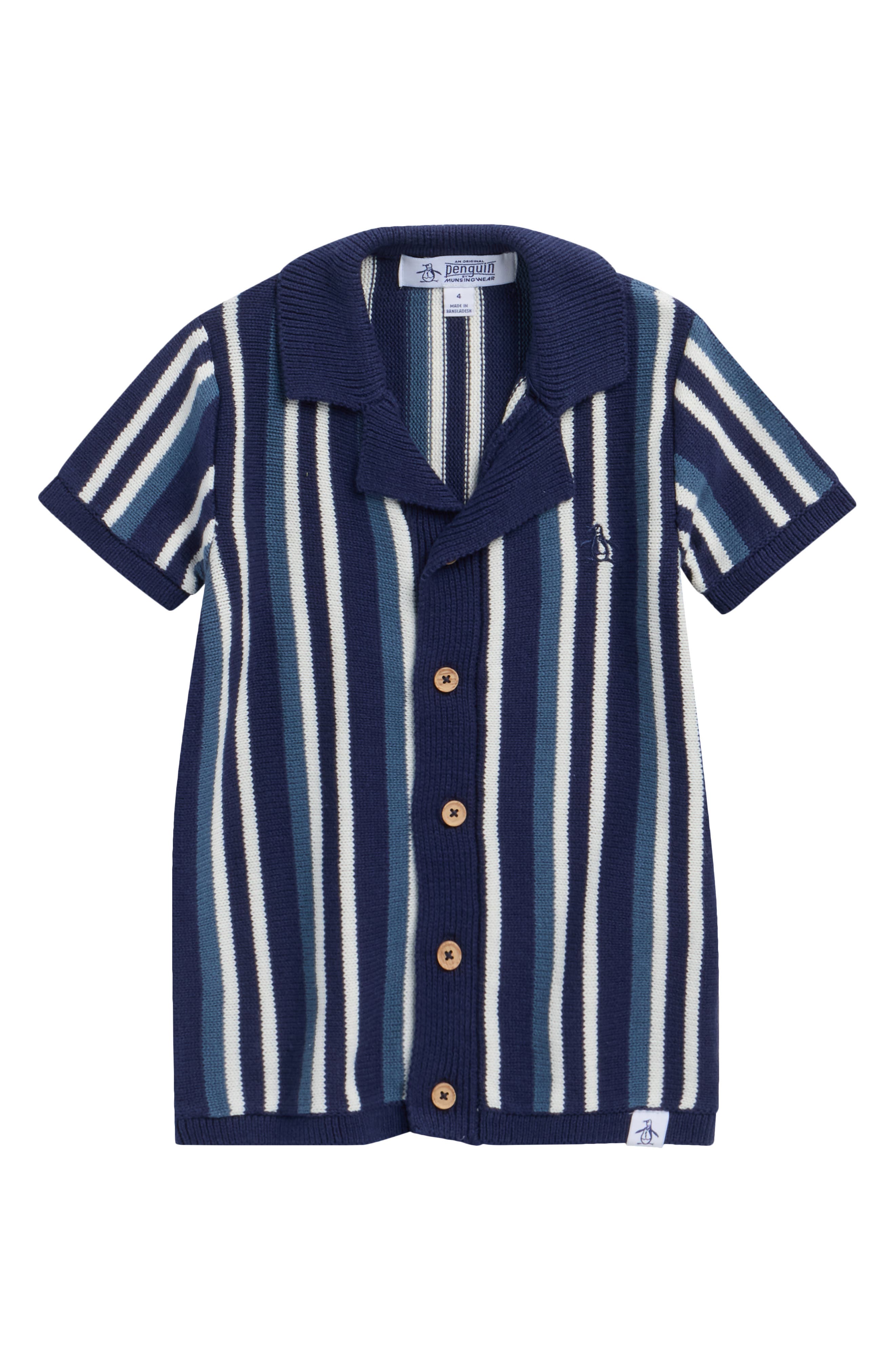 Original Penguin Kids' Stripe Sweater Polo