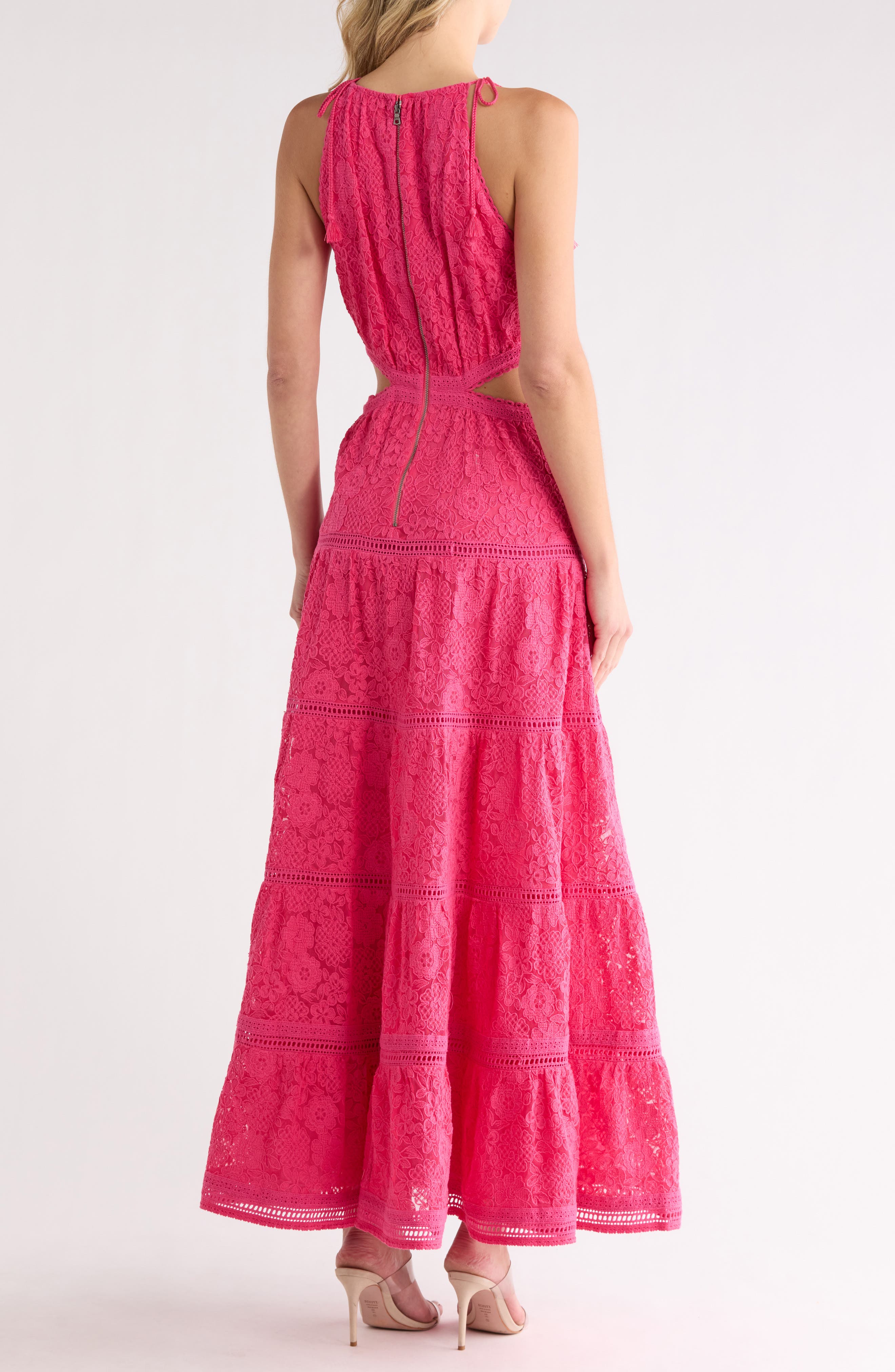 Alice + Olivia Myrtice Sleeveless Tiered Dress