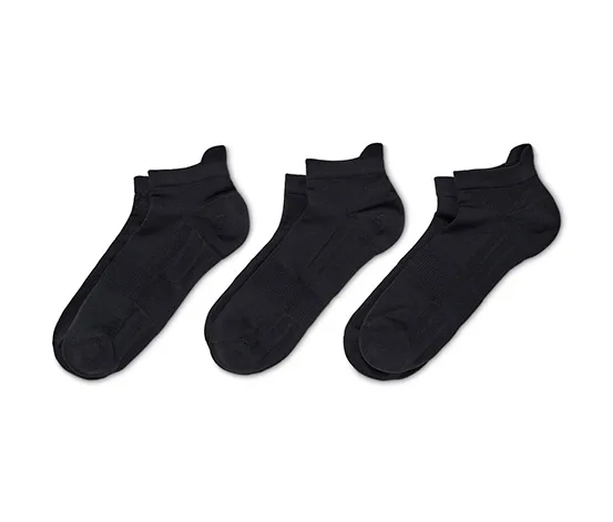3 Paar Unisex-Profi-Laufsocken, schwarz
