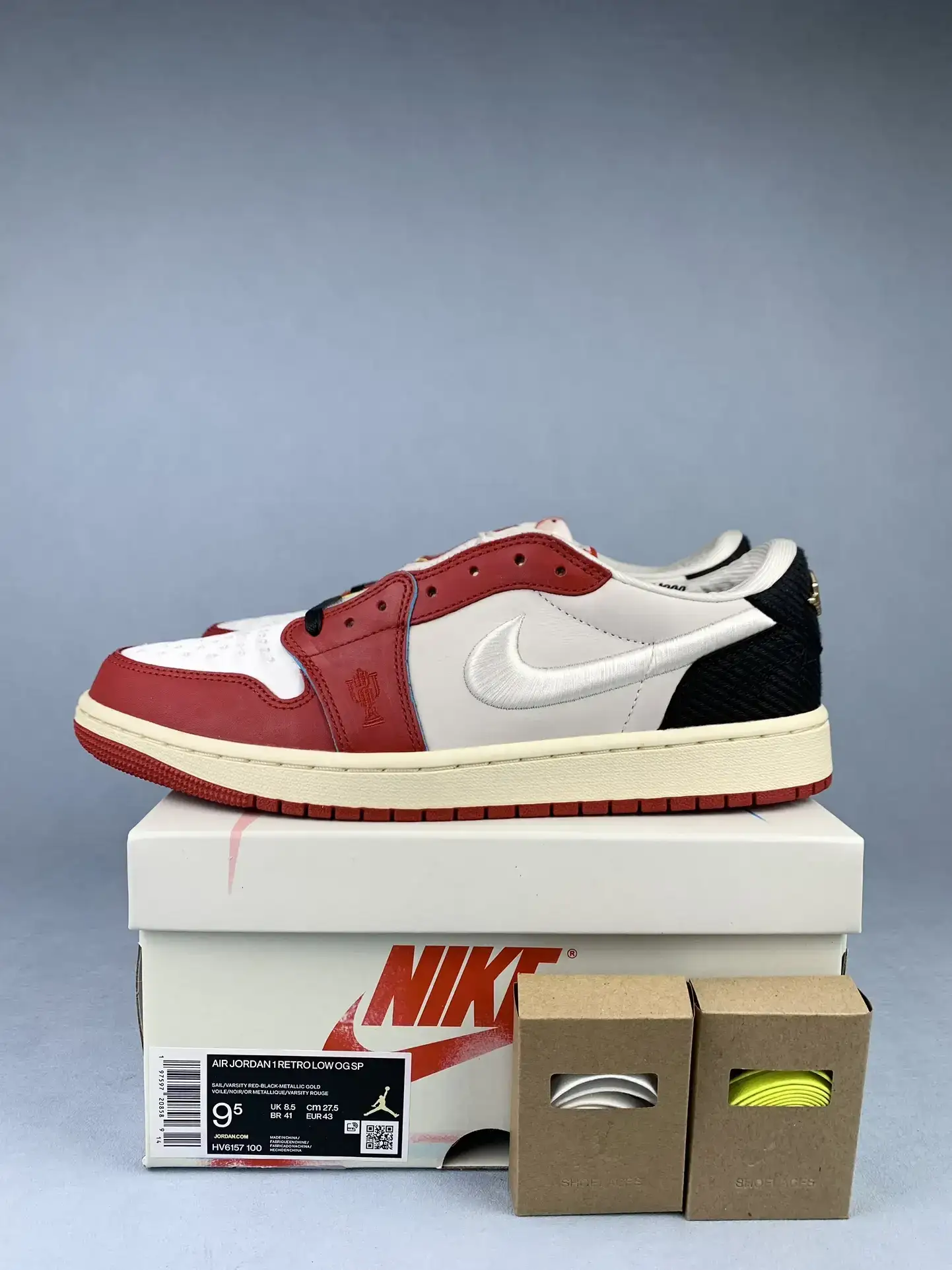 Trophy Room x Air Jordan 1 Retro Low OG SP “Rookie Card - Home” Shoes product photo from LabelPicks